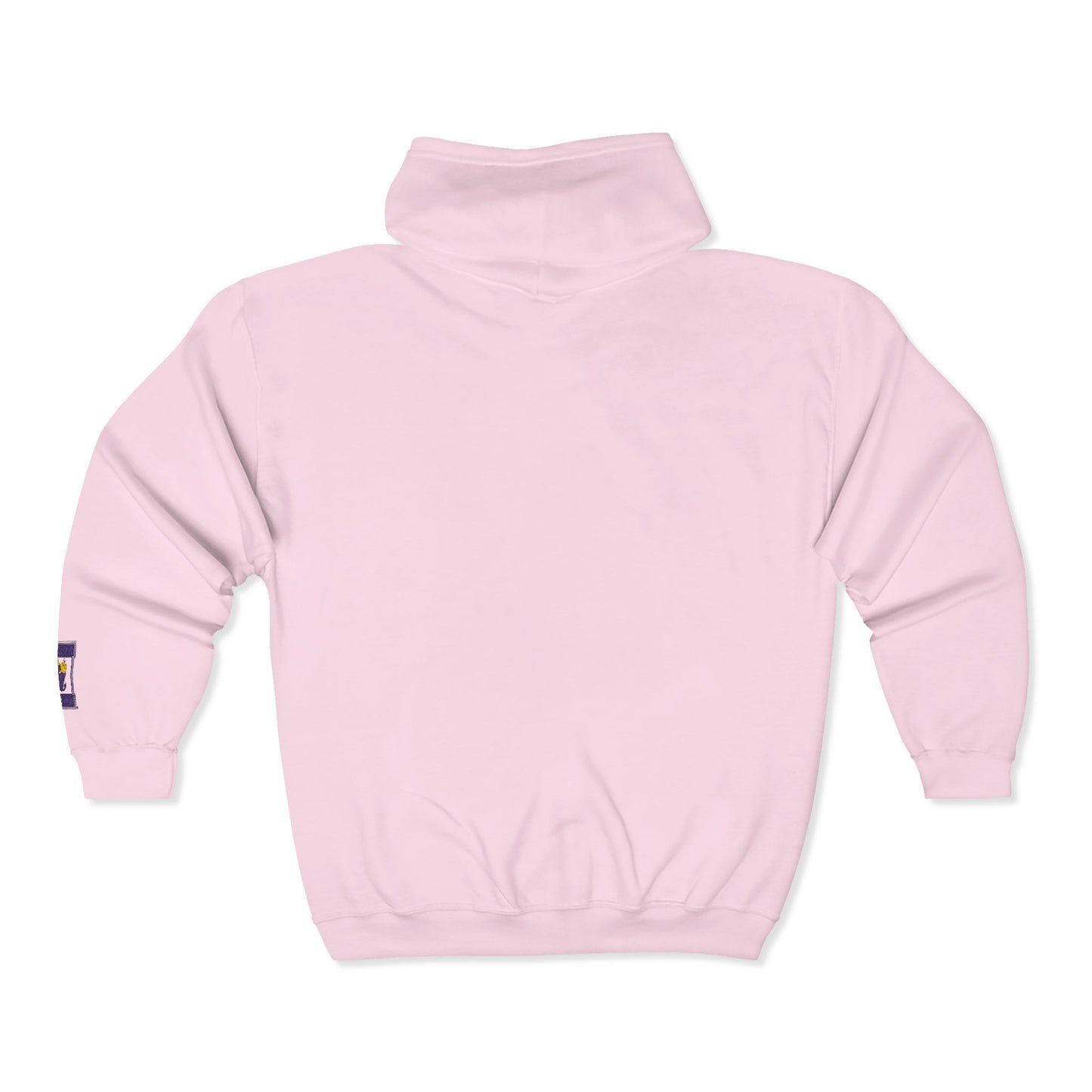Tarot Cat Zip Hoodie — "The High Priestess" Minimal Chest & Sleeve Design