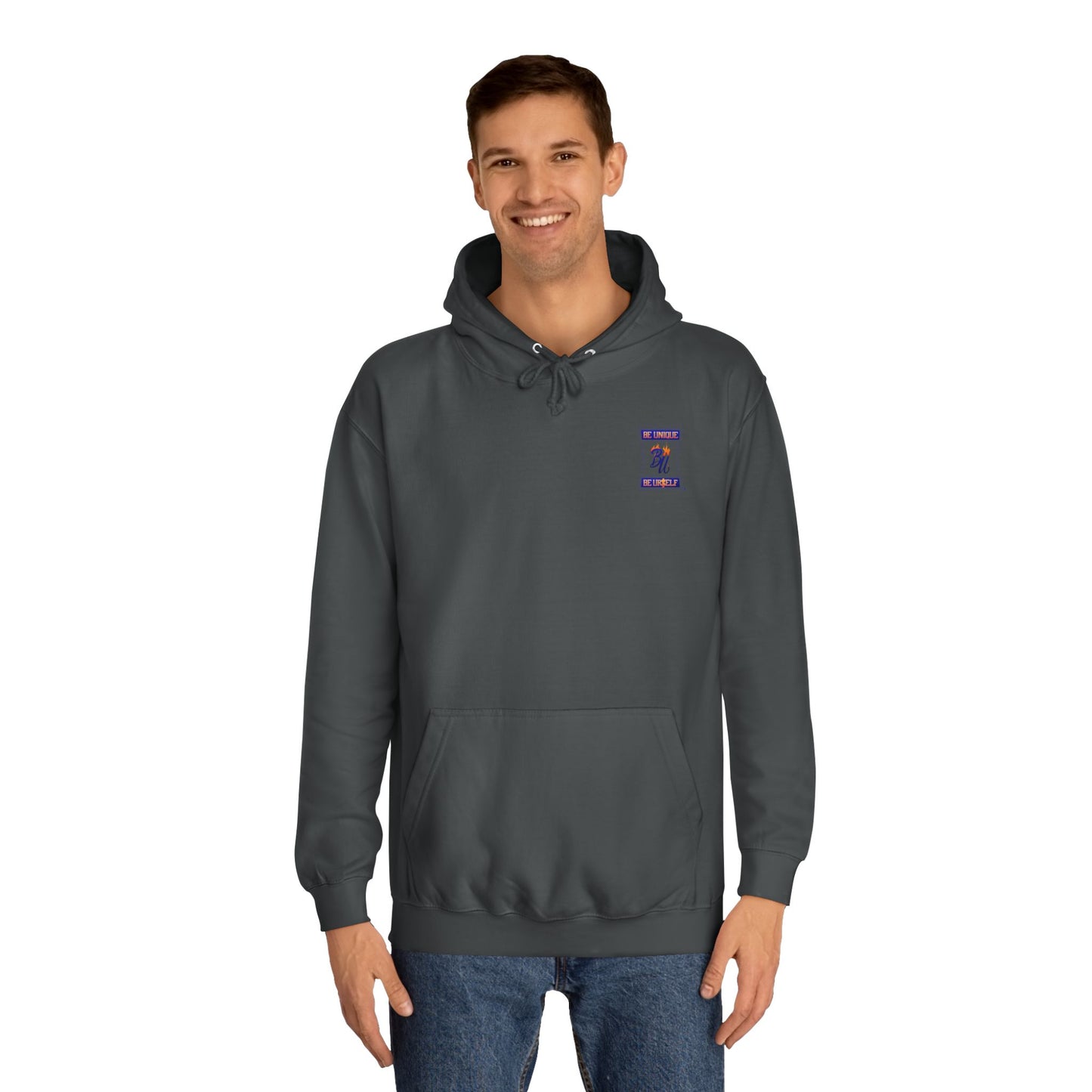 Grumpy Cartoon College Hoodie, Unisex Apparel for Students, Cozy Gift for School, Funny Pullover Sweatshirt, Hooded Sweatshirt