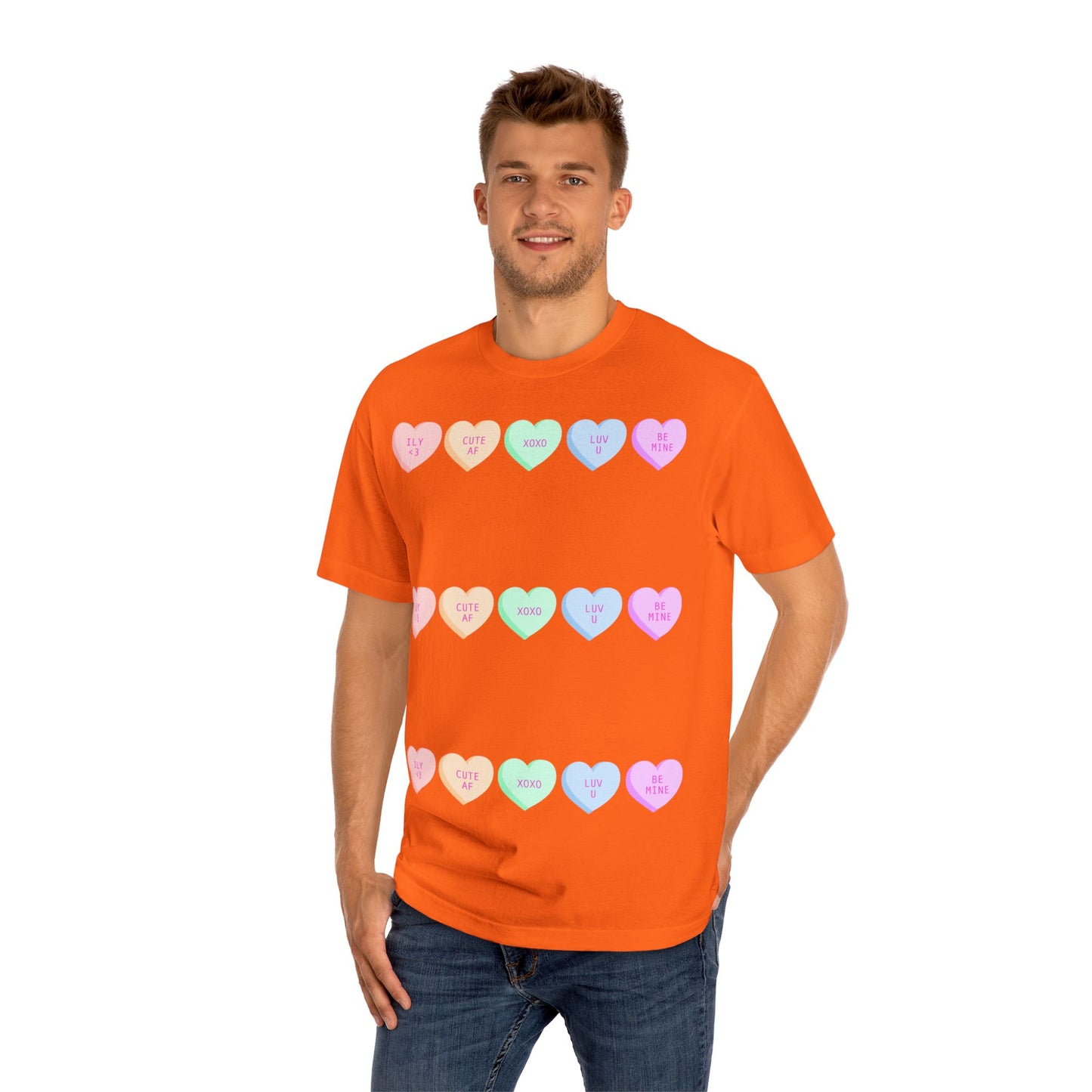 Unisex Classic Tee - Heart and Motivational Design, Casual Wear, Gift for Friends, Summer Outfit, Comfortable T-Shirt