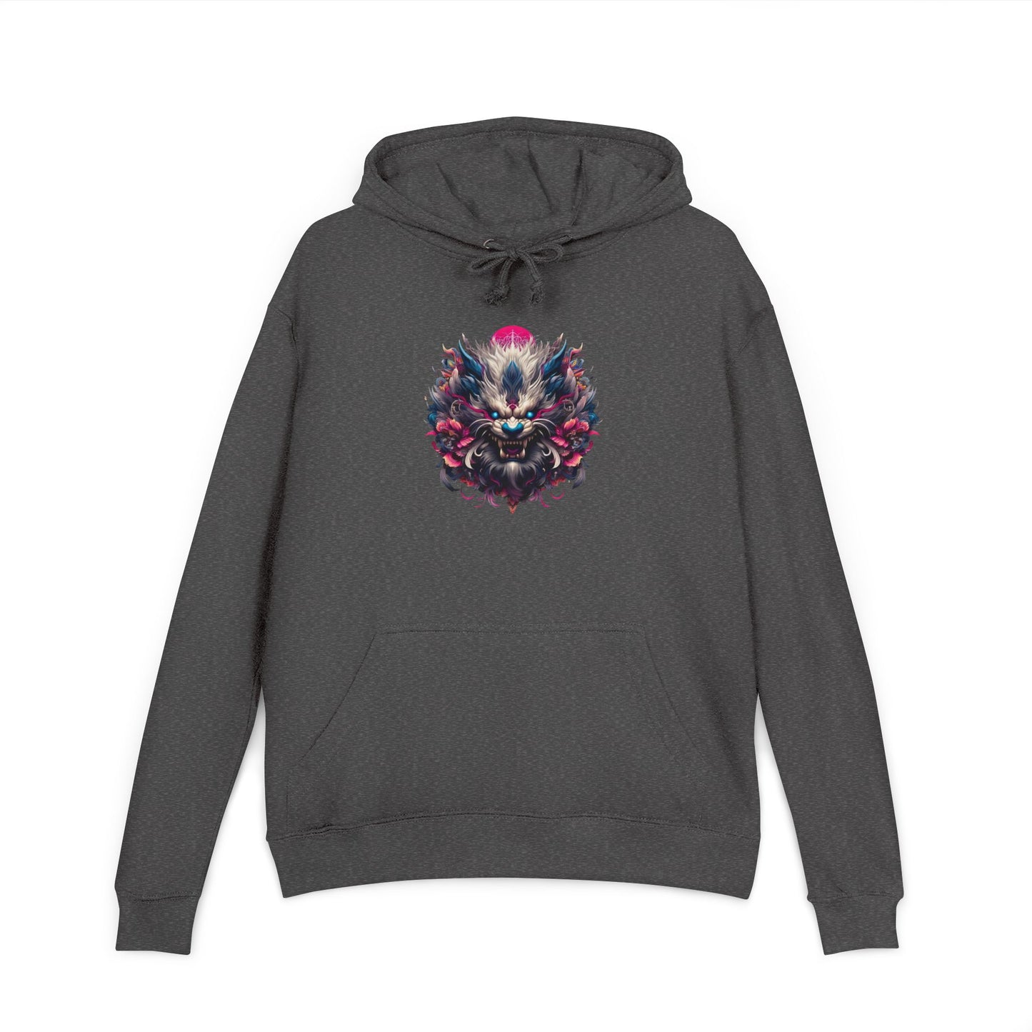 Hoodie — Be Unique Be Urself Blue Flame Graphic Hooded Sweatshirt