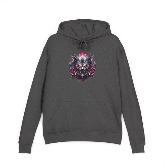 Hoodie — Be Unique Be Urself Blue Flame Graphic Hooded Sweatshirt