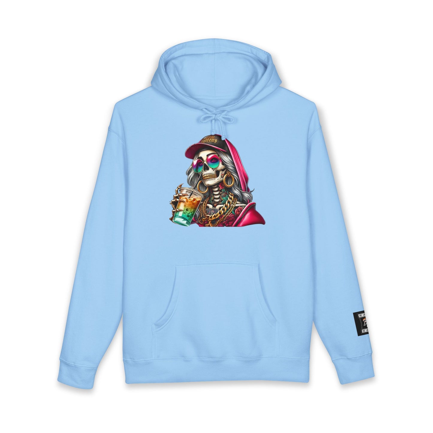 Chic Skull Hoodie - Unisex Heavyweight Sweatshirt, Graphic Hoodie, Trendy Apparel, Unique Gift, Halloween, Everyday Wear