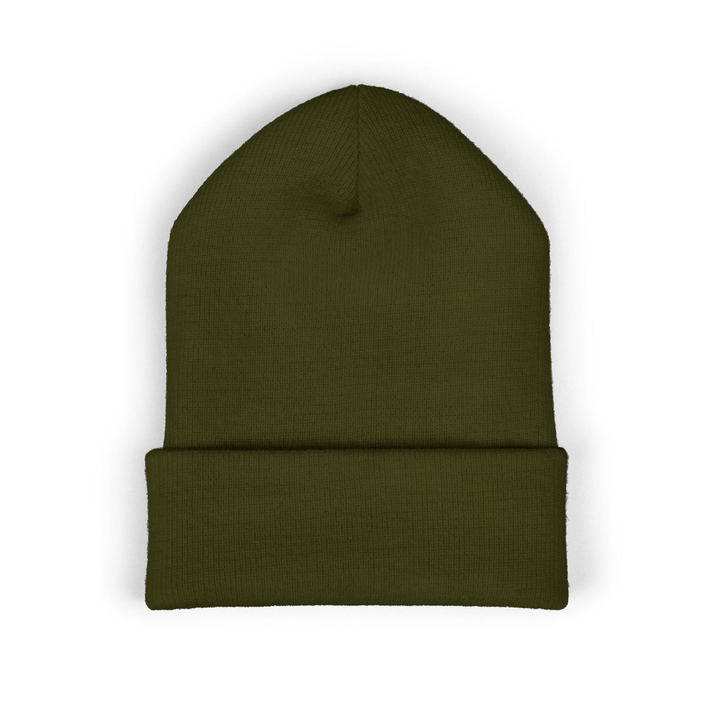 Classic Cuffed Beanie with Bold Embroidery, Cozy Winter Hat, Stylish Knit Cap, Perfect Gift for Her, Unisex Beanie