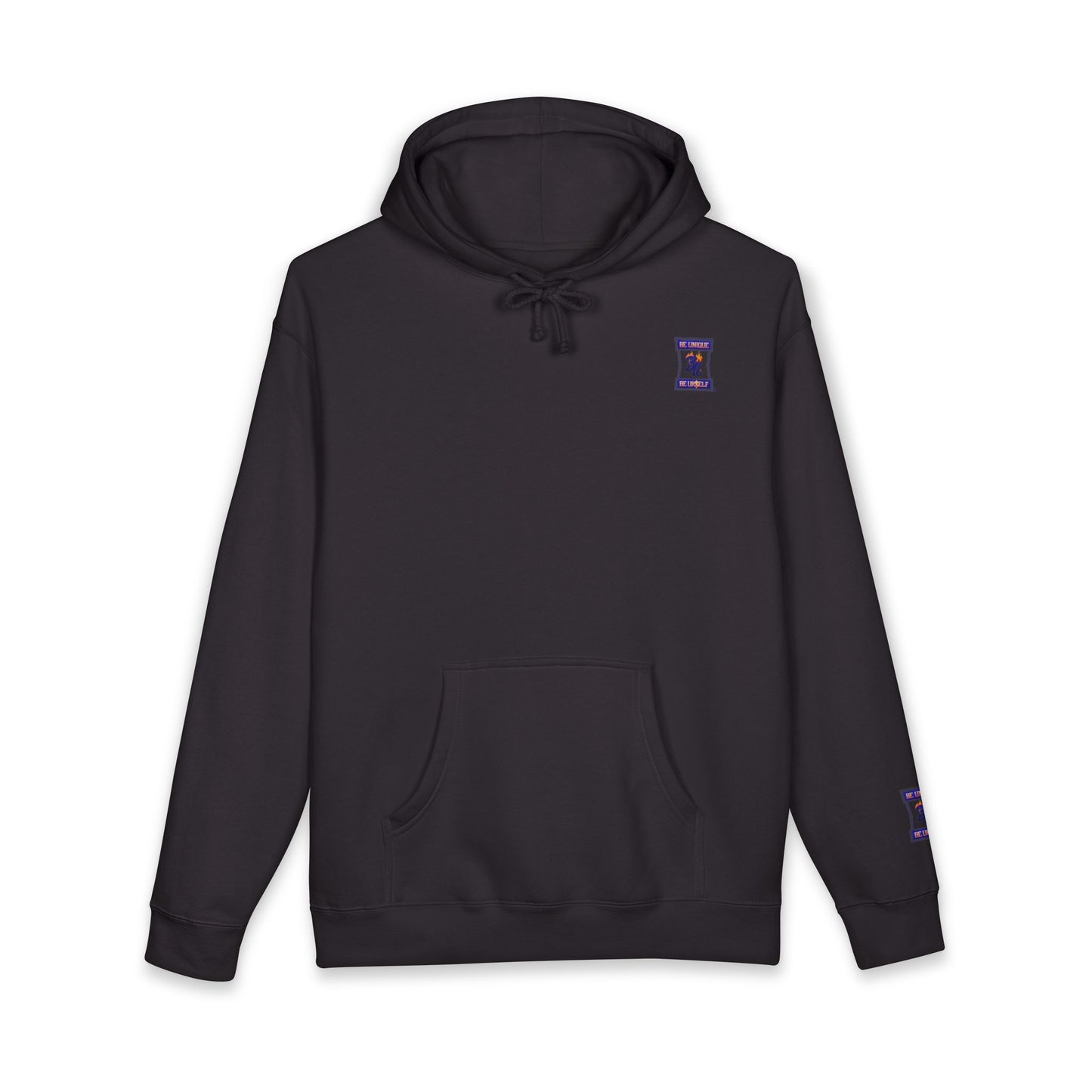 Fierce Art Hoodie | Unisex Heavyweight Sweatshirt, Graphic Design Layered Look, Unique Gift, Casual Fashion, Halloween Apparel