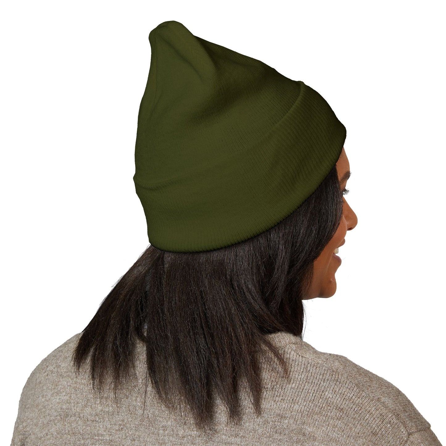 Classic Cuffed Beanie with Bold Embroidery, Cozy Winter Hat, Stylish Knit Cap, Perfect Gift for Her, Unisex Beanie