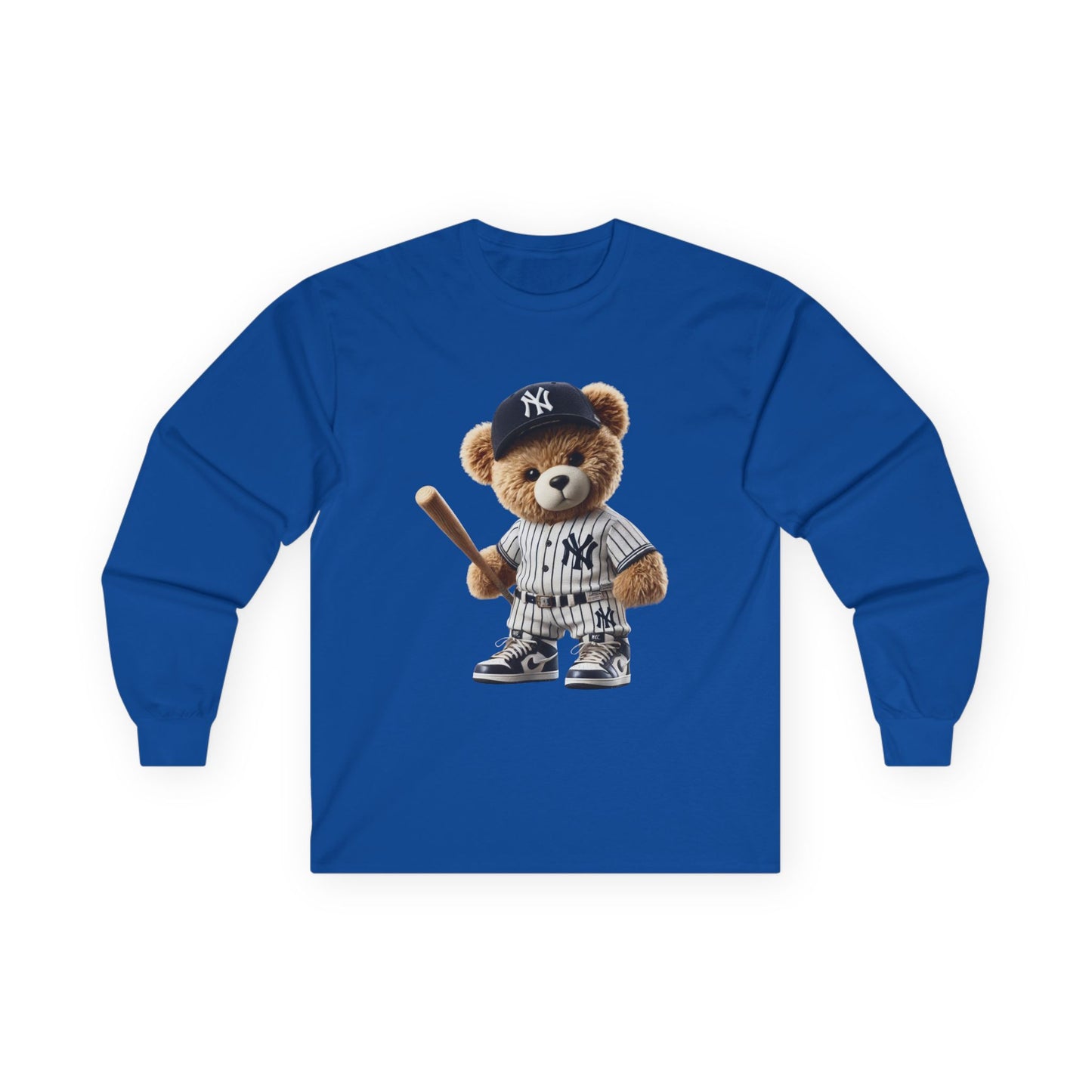 Baseball Bear Long Sleeve Tee - Cute Baseball Shirt, Perfect for Sports Fans, Gift for Kids and Adults, Spring and Summer Style, [...]