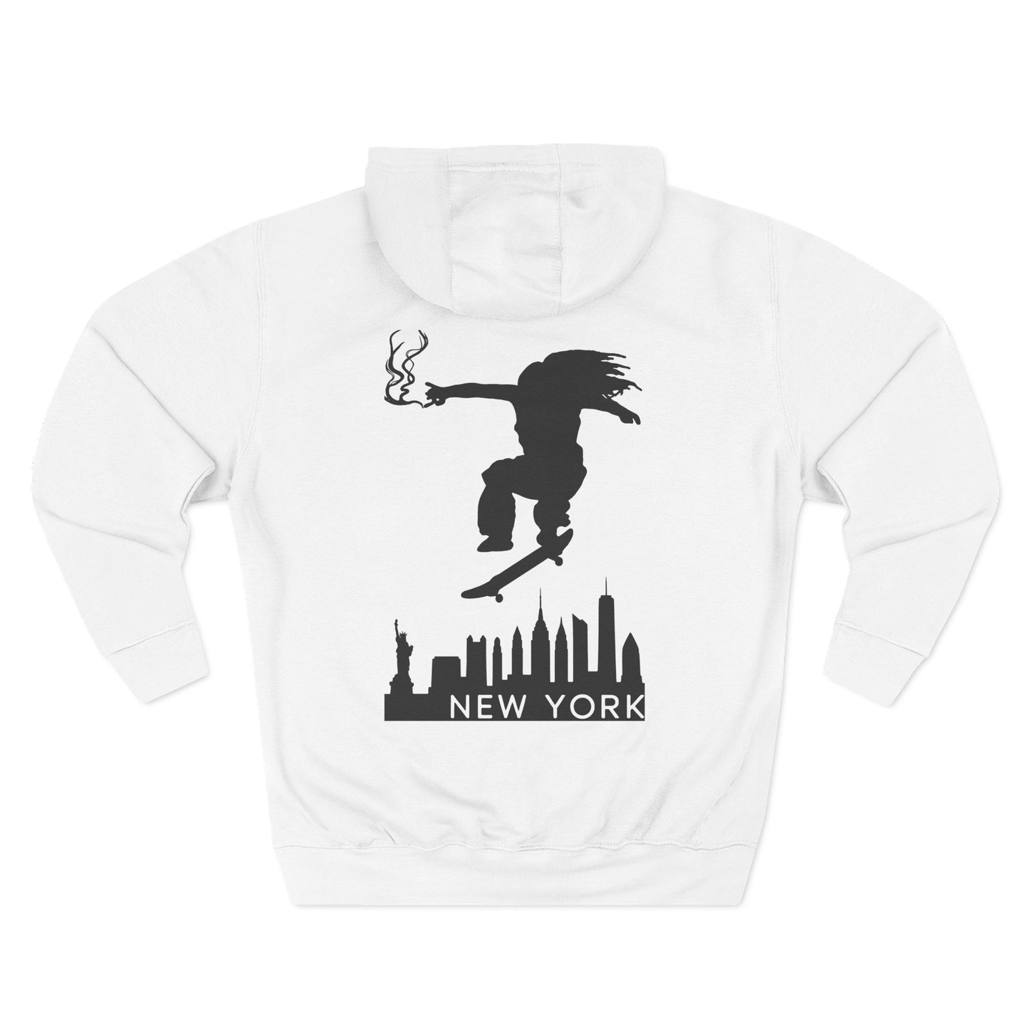 Urban Skate Fleece Hoodie - Streetwear Style, Cozy Pullover, Gift for Skaters, Trendy Fashion, New York Inspired