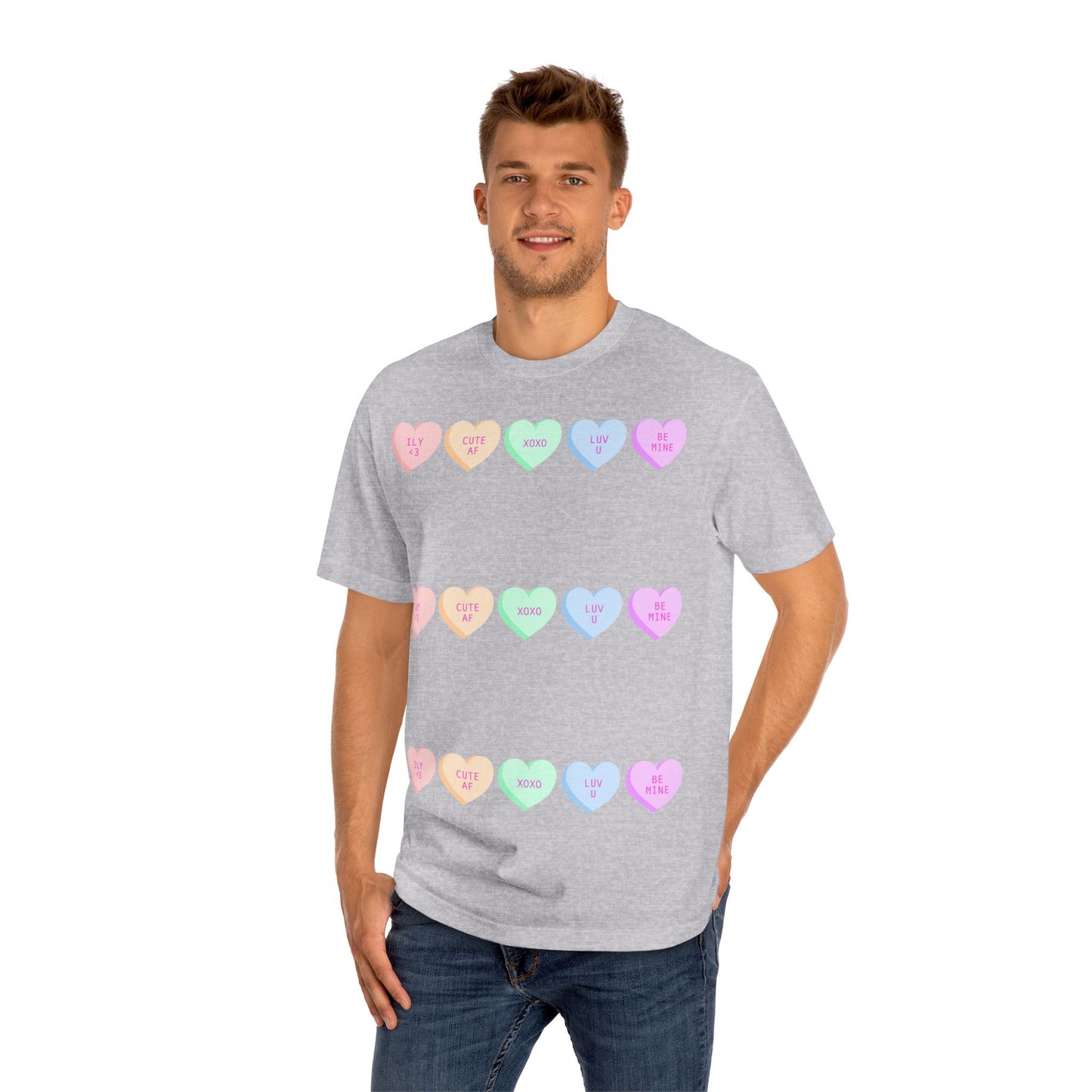Unisex Classic Tee - Heart and Motivational Design, Casual Wear, Gift for Friends, Summer Outfit, Comfortable T-Shirt