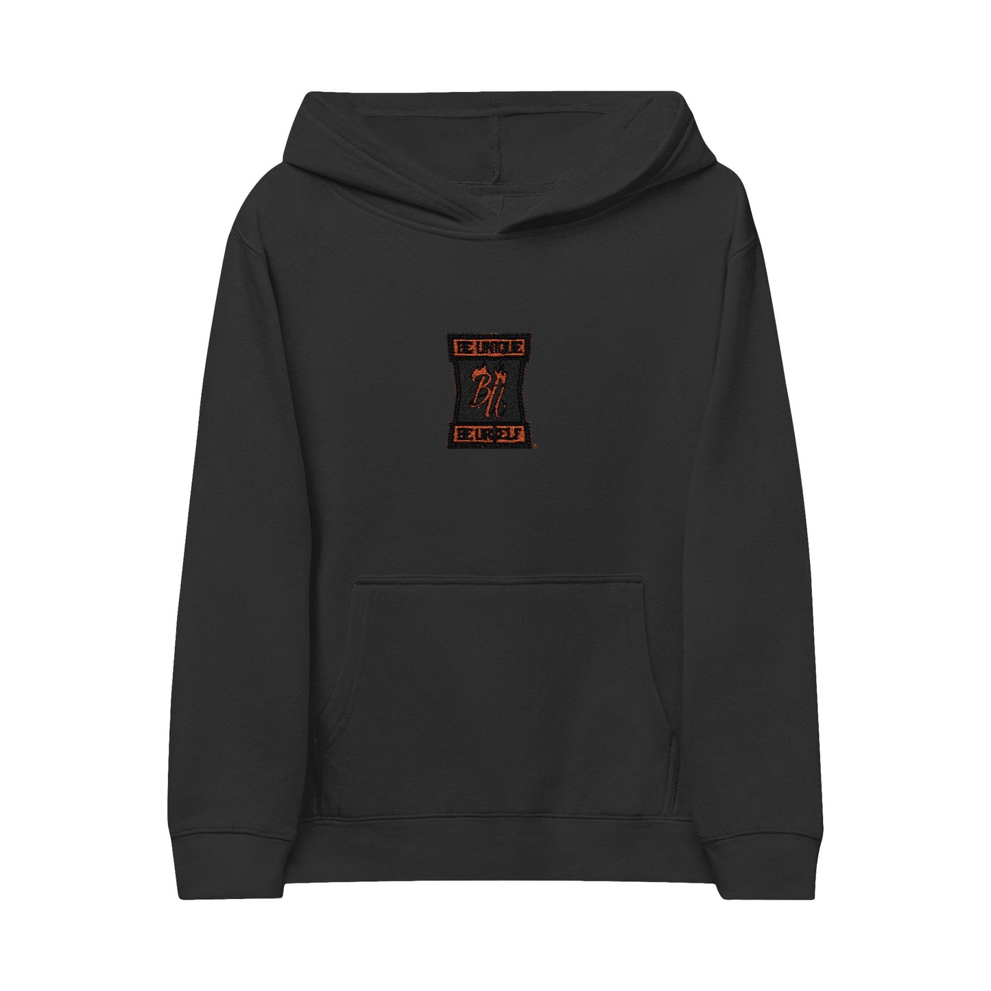 Kids Embroidered Hourglass Hoodie — Cozy Fleece Pullover for Kids