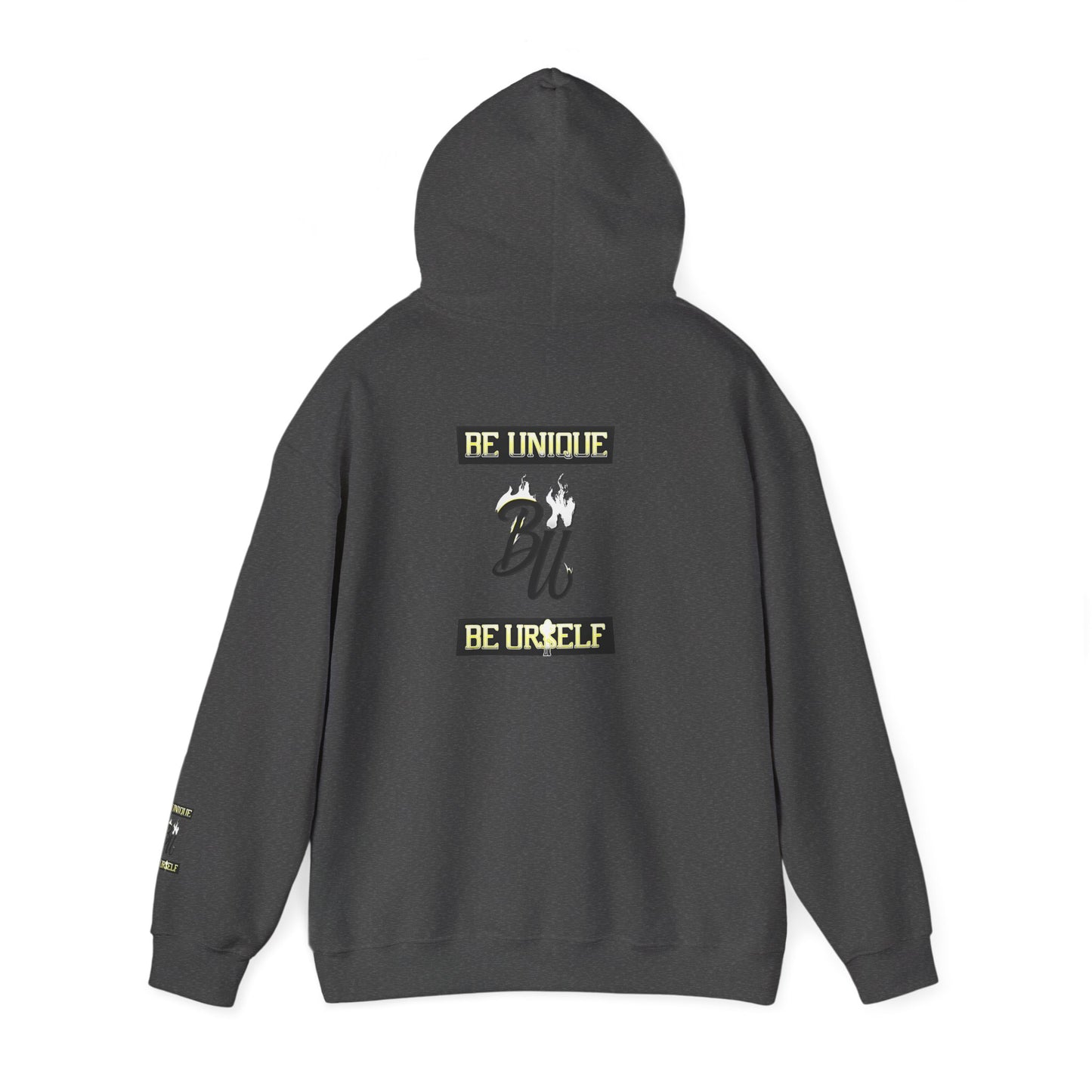 Hoodie — Cherub with Roses Design, 'Be True, Be Yourself' Inspirational Streetwear