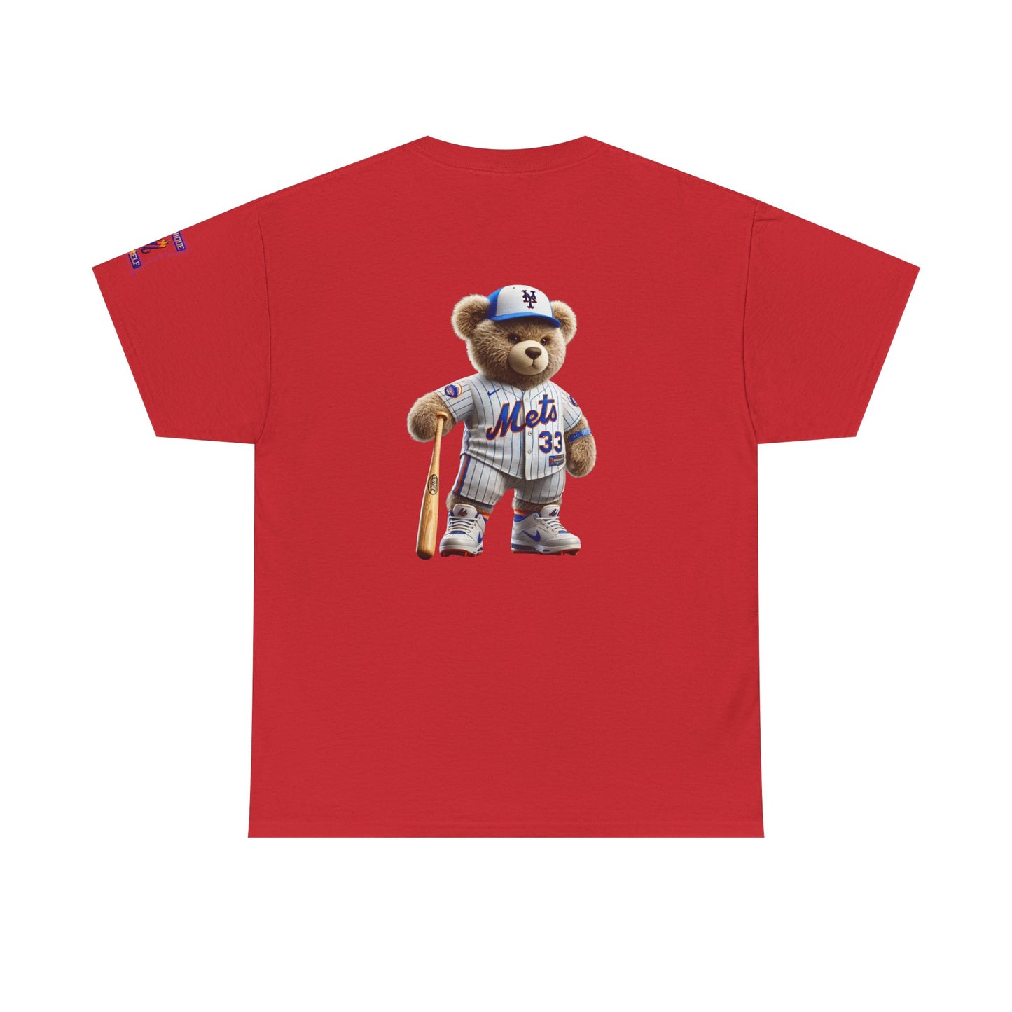 T-Shirt — Teddy Bear Baseball Tee (Mets Inspired)