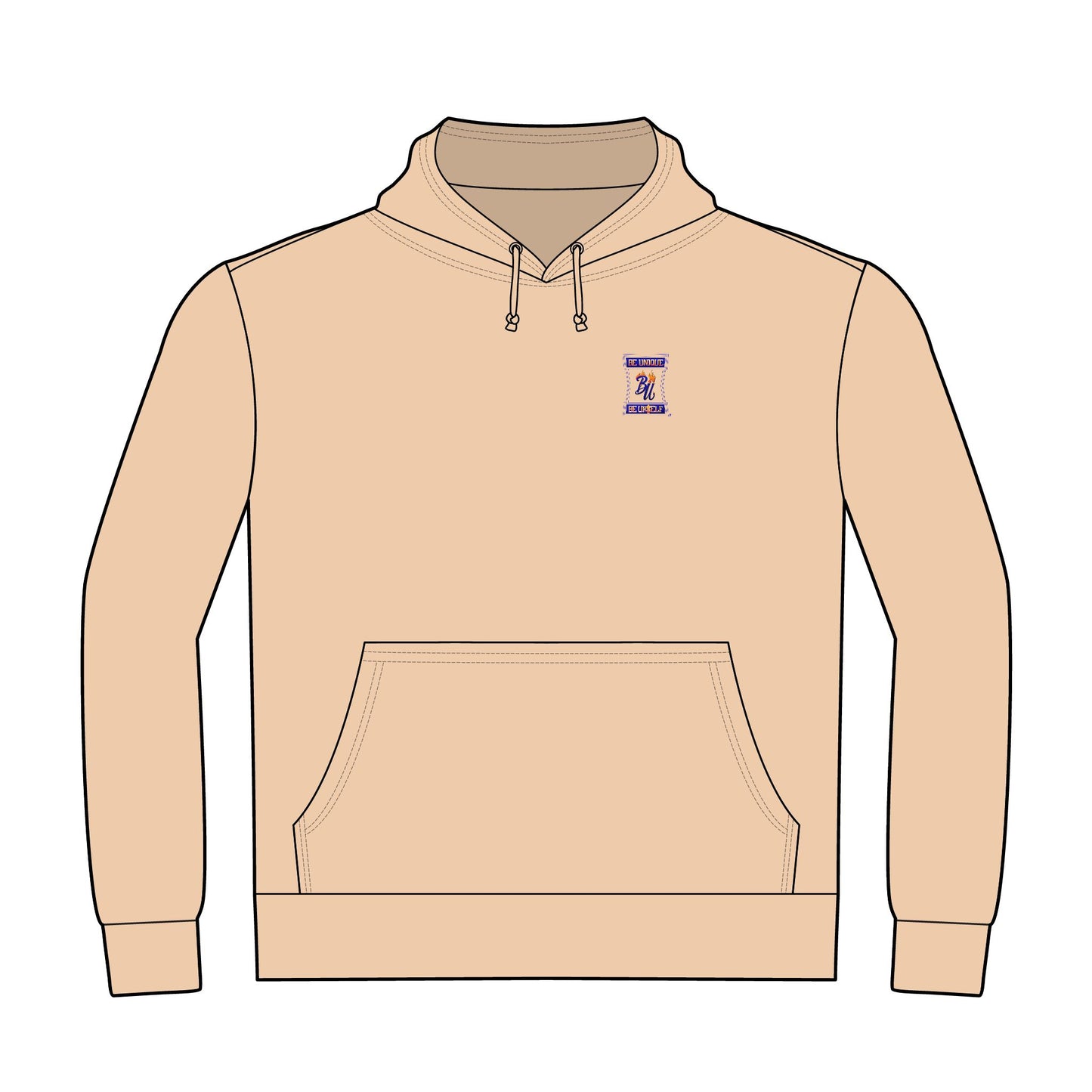 Stylish Unisex Hoodie with Cute Bear Design, Cozy Pullover for Casual Wear, Gift for Birthdays, Holidays, Sports Fans
