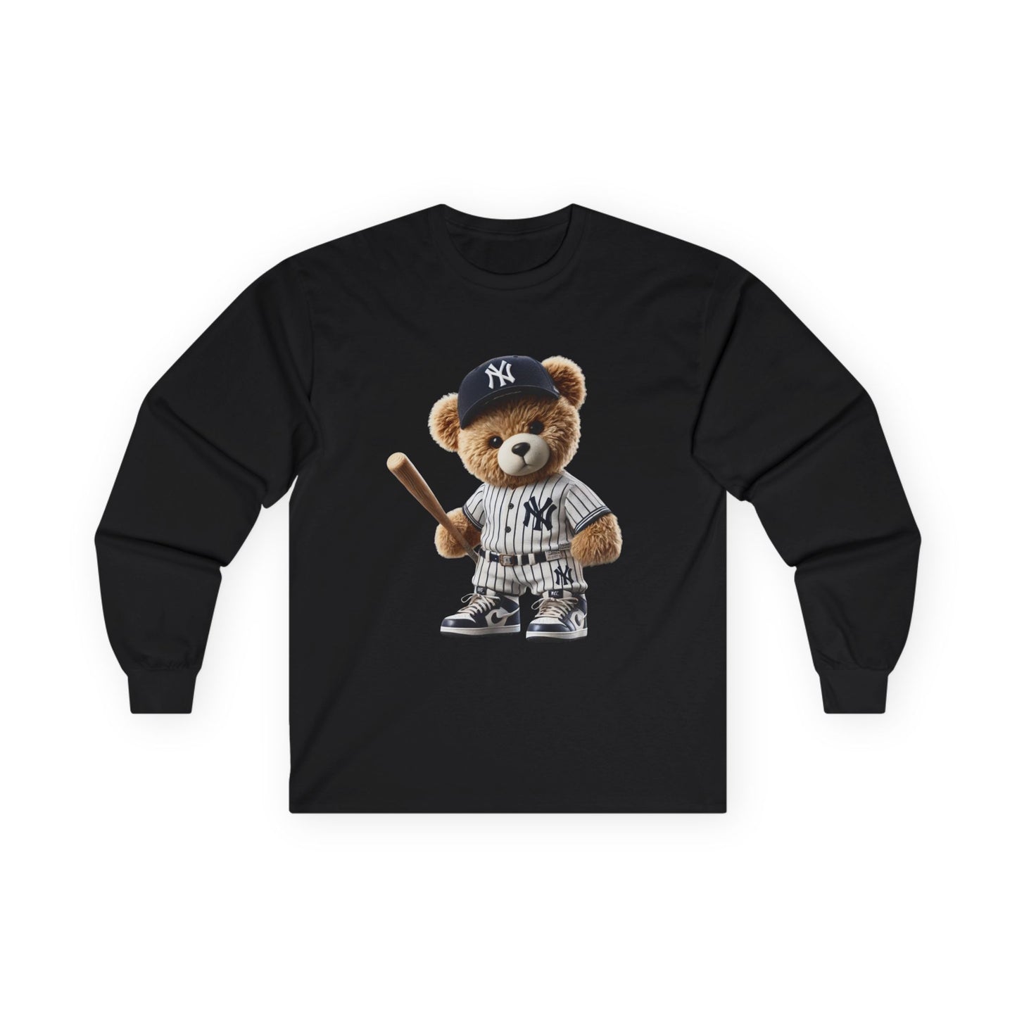 Baseball Bear Long Sleeve Tee - Cute Baseball Shirt, Perfect for Sports Fans, Gift for Kids and Adults, Spring and Summer Style, [...]