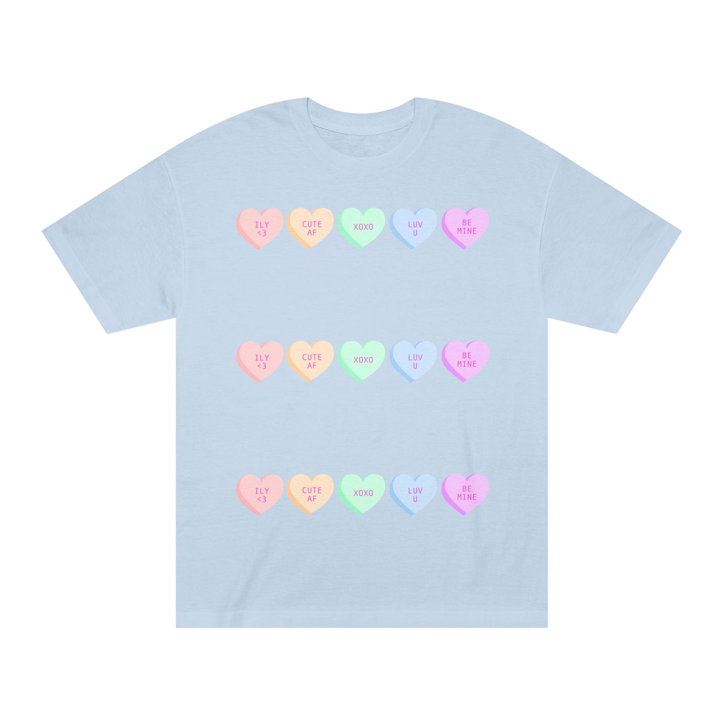 Unisex Classic Tee - Heart and Motivational Design, Casual Wear, Gift for Friends, Summer Outfit, Comfortable T-Shirt