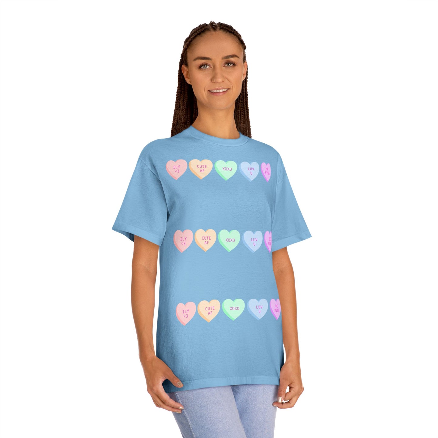 Unisex Classic Tee - Heart and Motivational Design, Casual Wear, Gift for Friends, Summer Outfit, Comfortable T-Shirt
