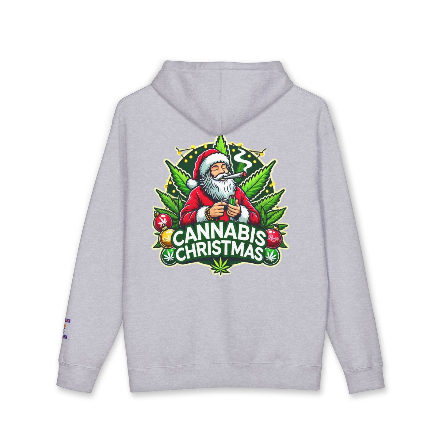 Cannabis Christmas Hoodie, Fun Holiday Apparel, Unisex Sweatshirt, Unique Gift for Cannabis Lovers, Festive Streetwear