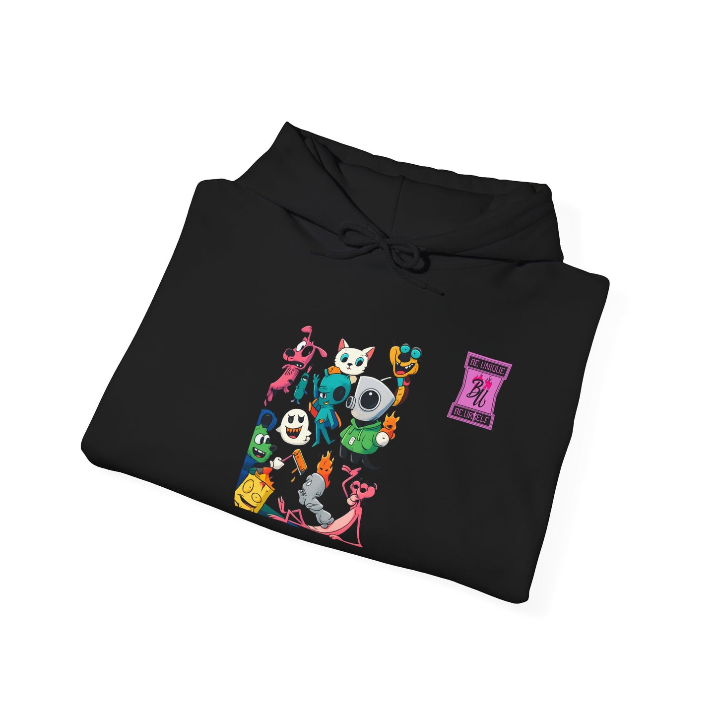Hoodie — Cute Kawaii Character Collage Pullover