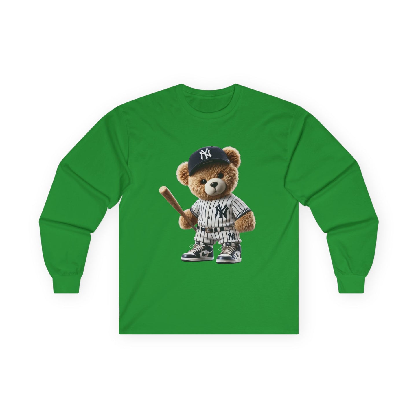 Baseball Bear Long Sleeve Tee - Cute Baseball Shirt, Perfect for Sports Fans, Gift for Kids and Adults, Spring and Summer Style, [...]
