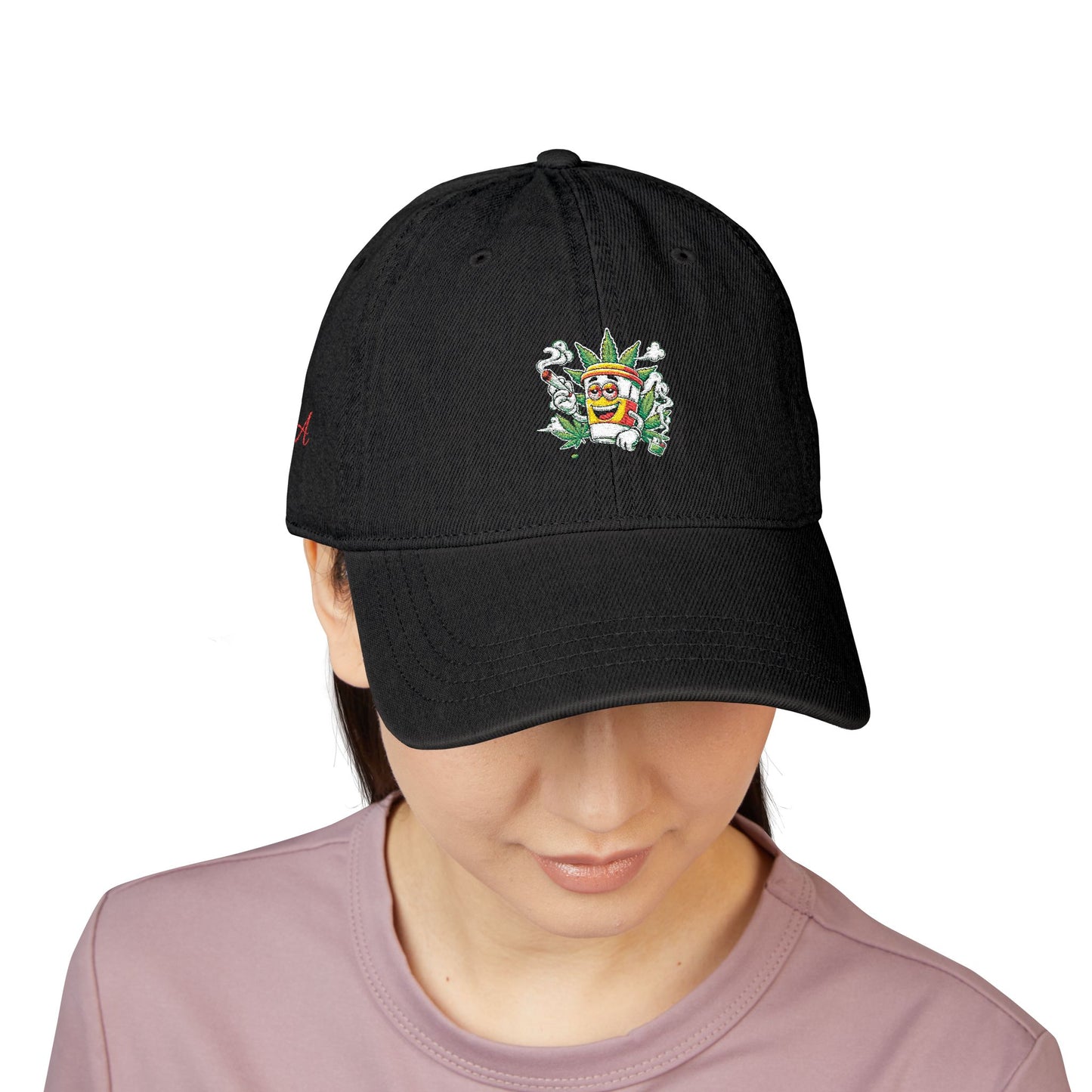 Embroidered Denim Hat, Casual Style Cap, Gift for Friends, Summer Accessory, Unique Fun Hat, Outdoor Style