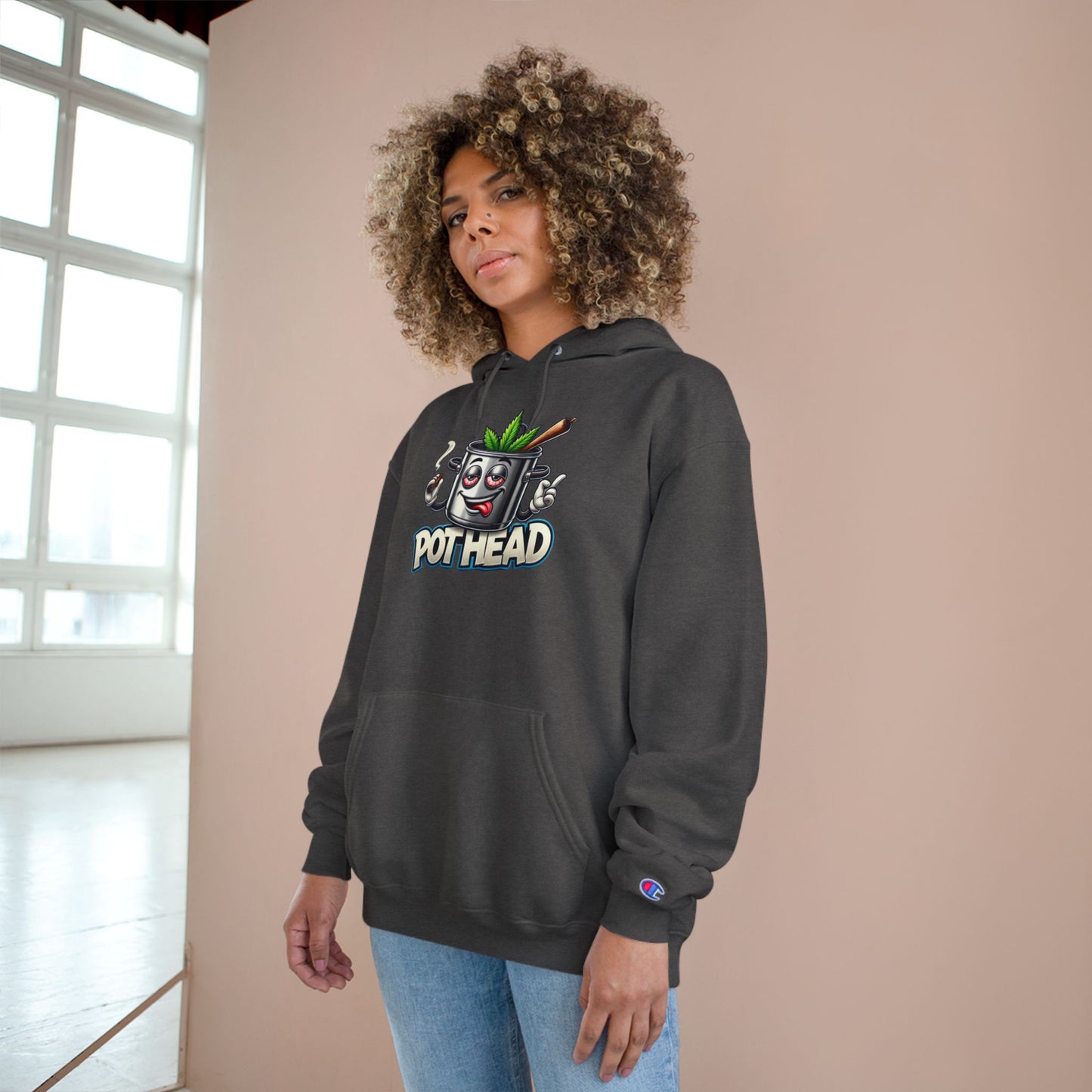 Pothead Champion Hoodie - Embrace Uniqueness and Chill Vibes