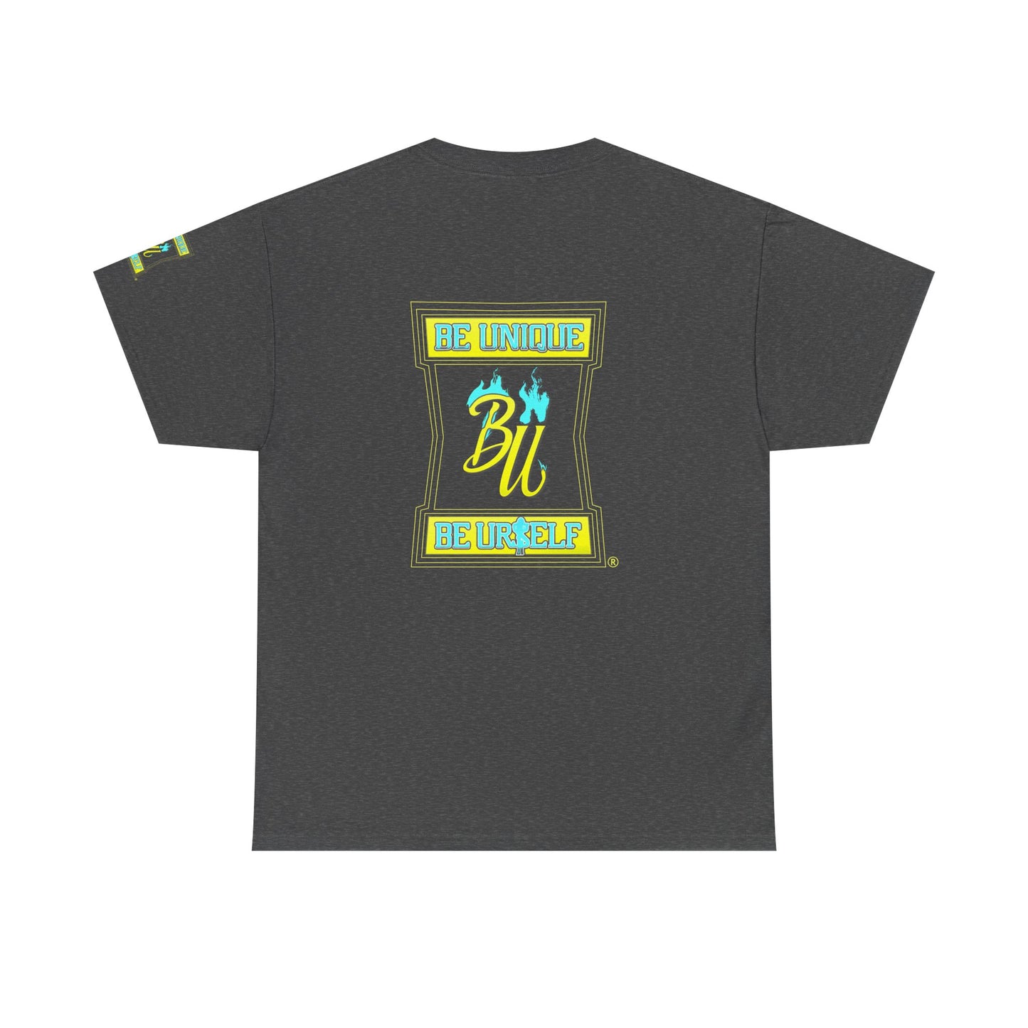 Be Unique Be Yourself Graphic Tee — Inspirational Palm Design