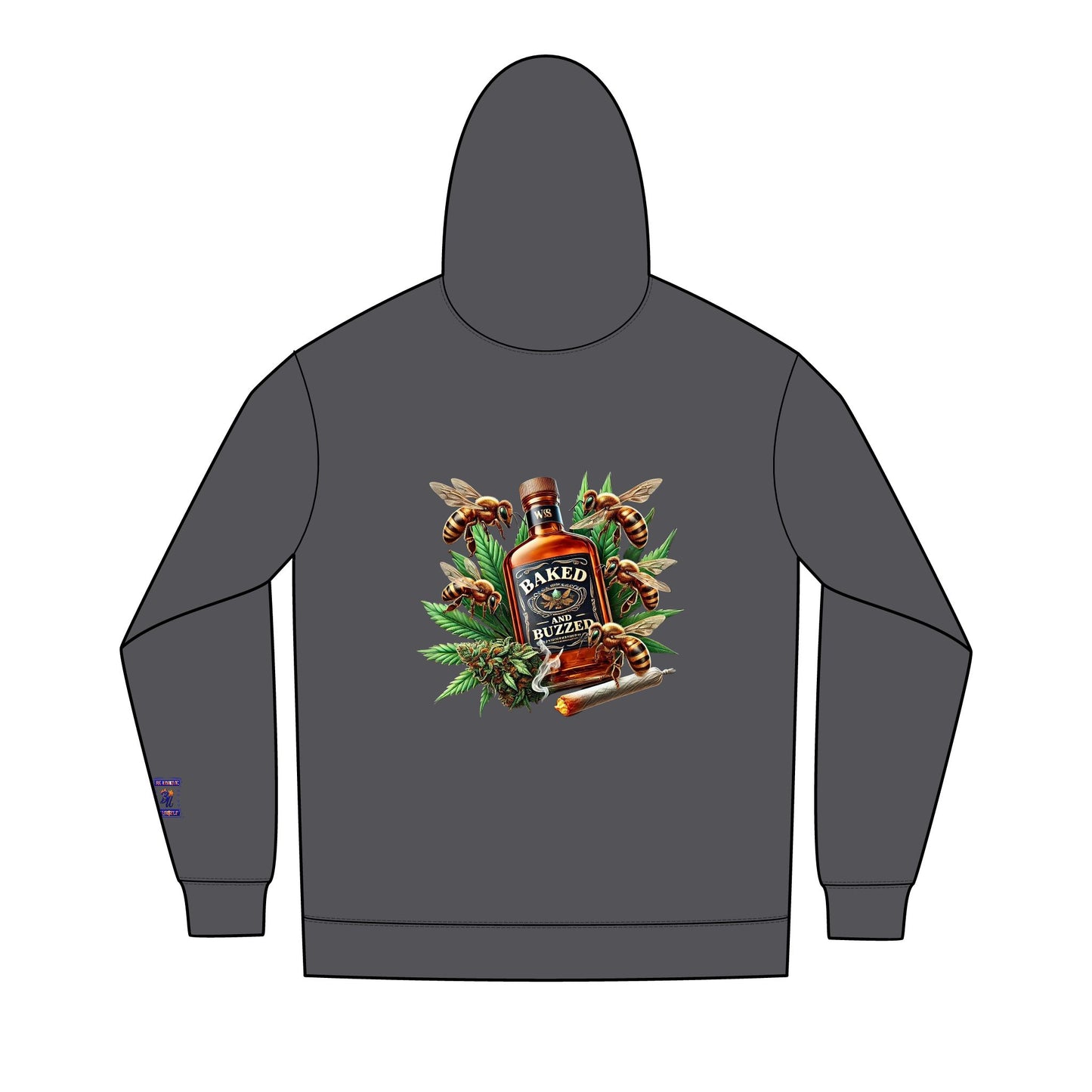 Men's Retro Graphic Full-Zip Hoodie, Cool Casual Wear, Unique Gift for Him, Streetwear Hoodie, Stylish Layering Piece