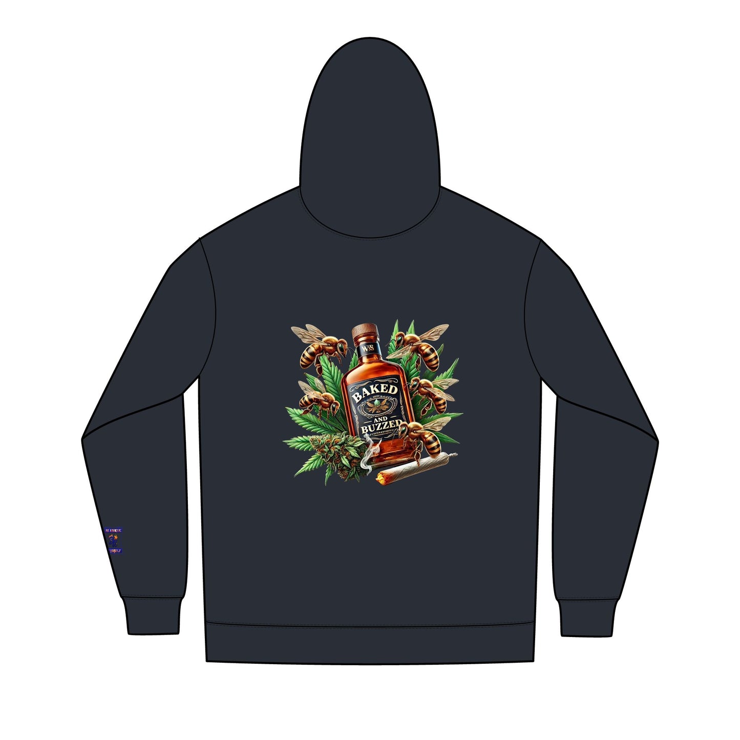 Men's Retro Graphic Full-Zip Hoodie, Cool Casual Wear, Unique Gift for Him, Streetwear Hoodie, Stylish Layering Piece