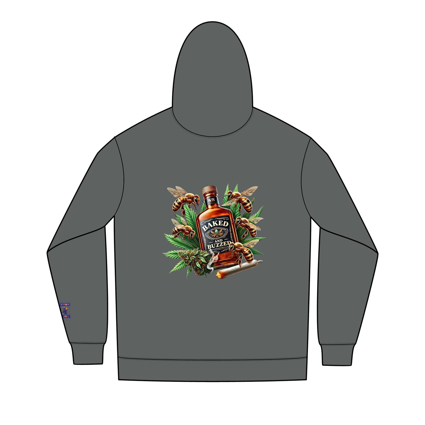 Men's Retro Graphic Full-Zip Hoodie, Cool Casual Wear, Unique Gift for Him, Streetwear Hoodie, Stylish Layering Piece