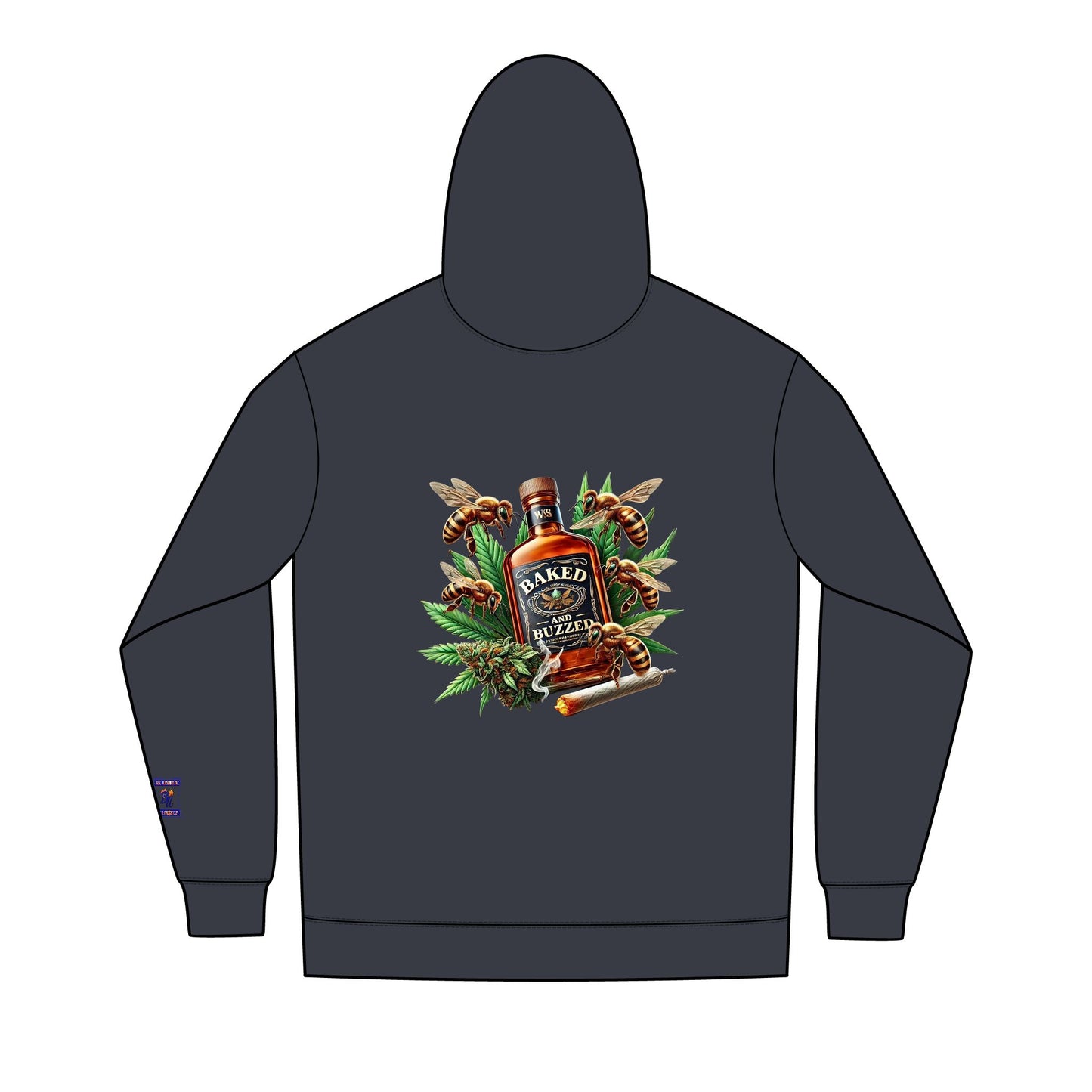 Men's Retro Graphic Full-Zip Hoodie, Cool Casual Wear, Unique Gift for Him, Streetwear Hoodie, Stylish Layering Piece
