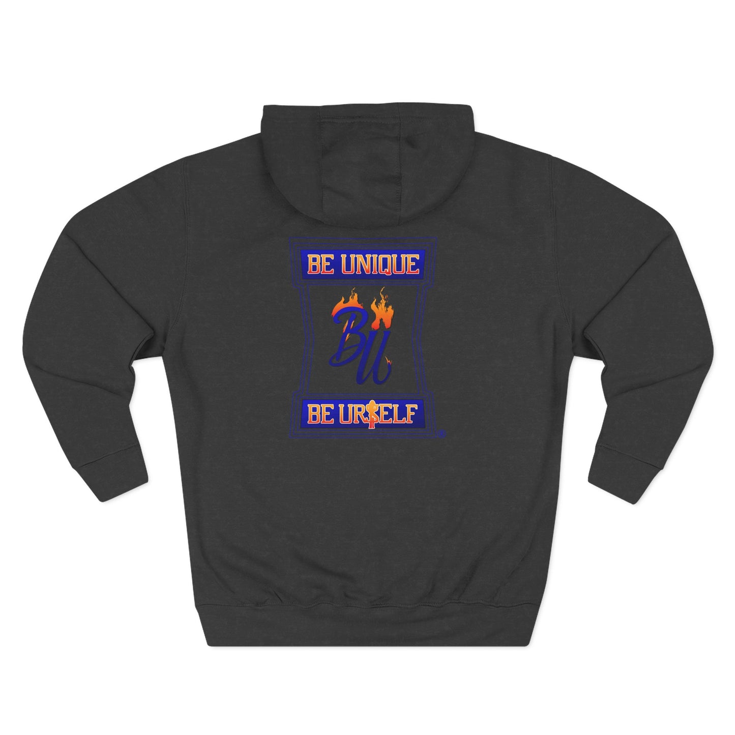 Unique Three-Panel Fleece Hoodie for Trendsetters, Cozy Smart Casual Wear, Gift for Birthdays, Celebrations, Everyday Style