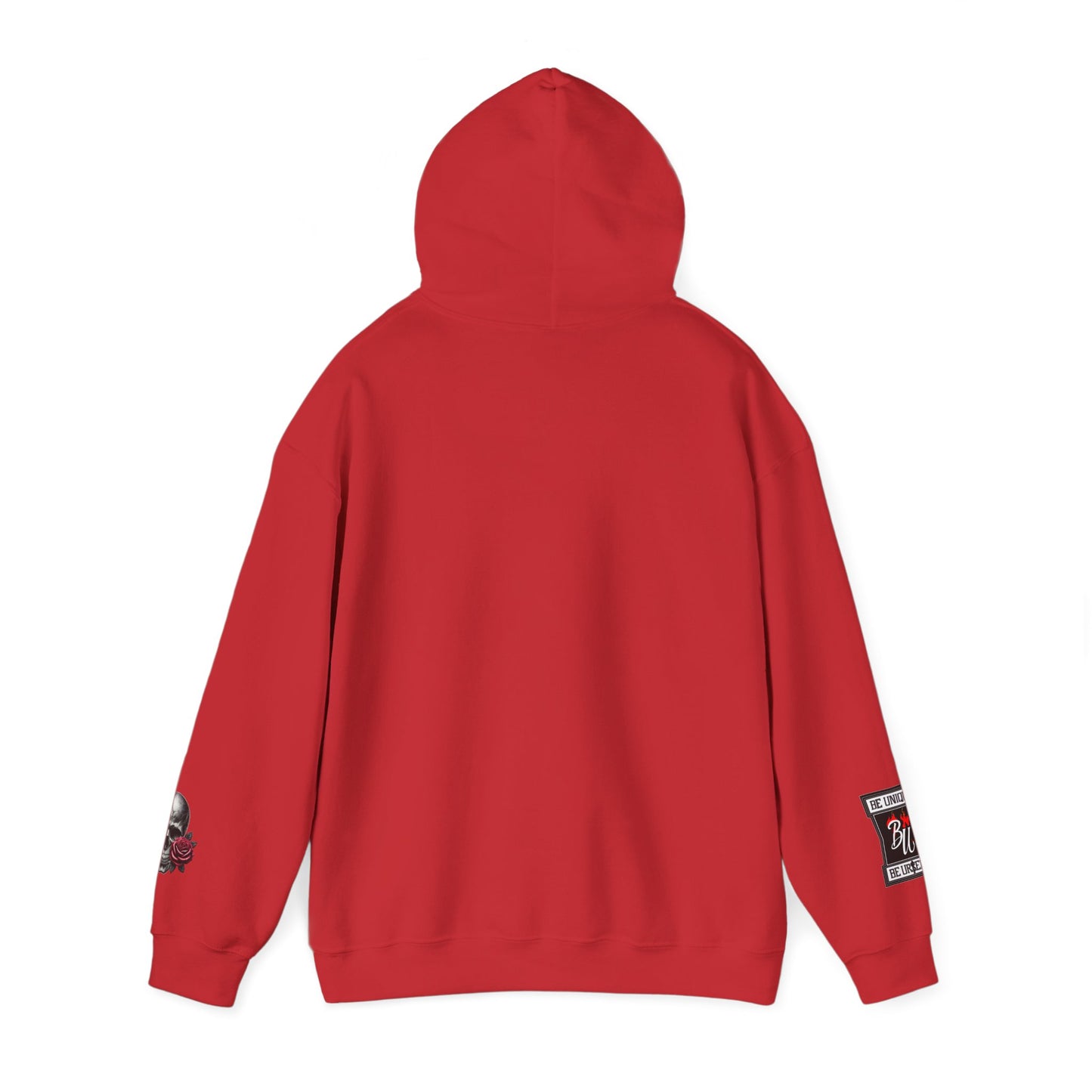 Skull & Rose Hoodie — Vintage Tattoo Sleeve Graphic Hooded Sweatshirt