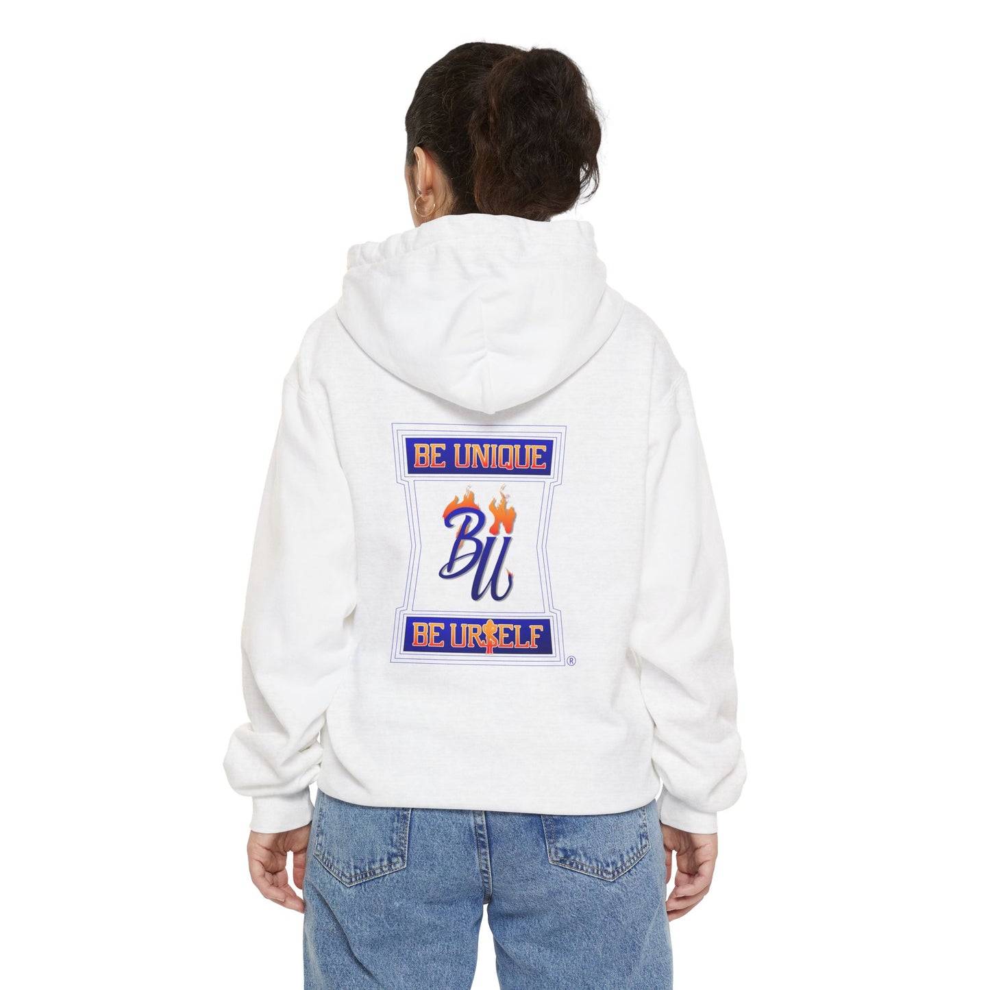 Urban Streetwear Hoodie - Be Unique, Be Yourself, Cozy Sweatshirt, Gift for Trendsetters, Casual Layering, Hip Hop Essential
