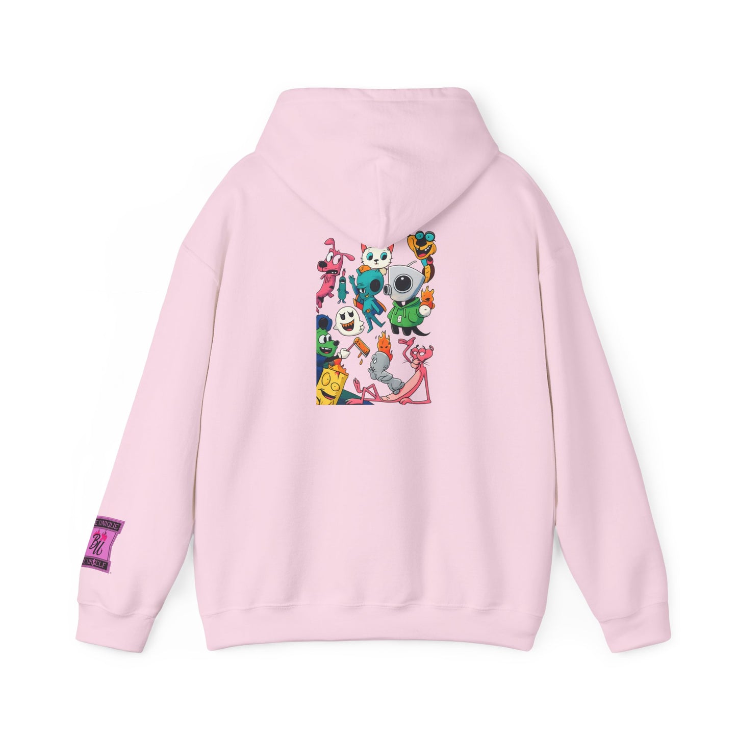 Hoodie — Cute Kawaii Character Collage Pullover
