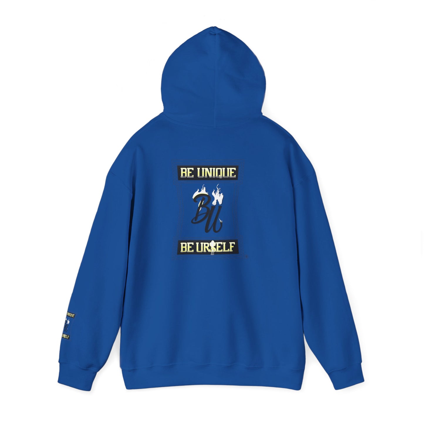 Hoodie — Cherub with Roses Design, 'Be True, Be Yourself' Inspirational Streetwear