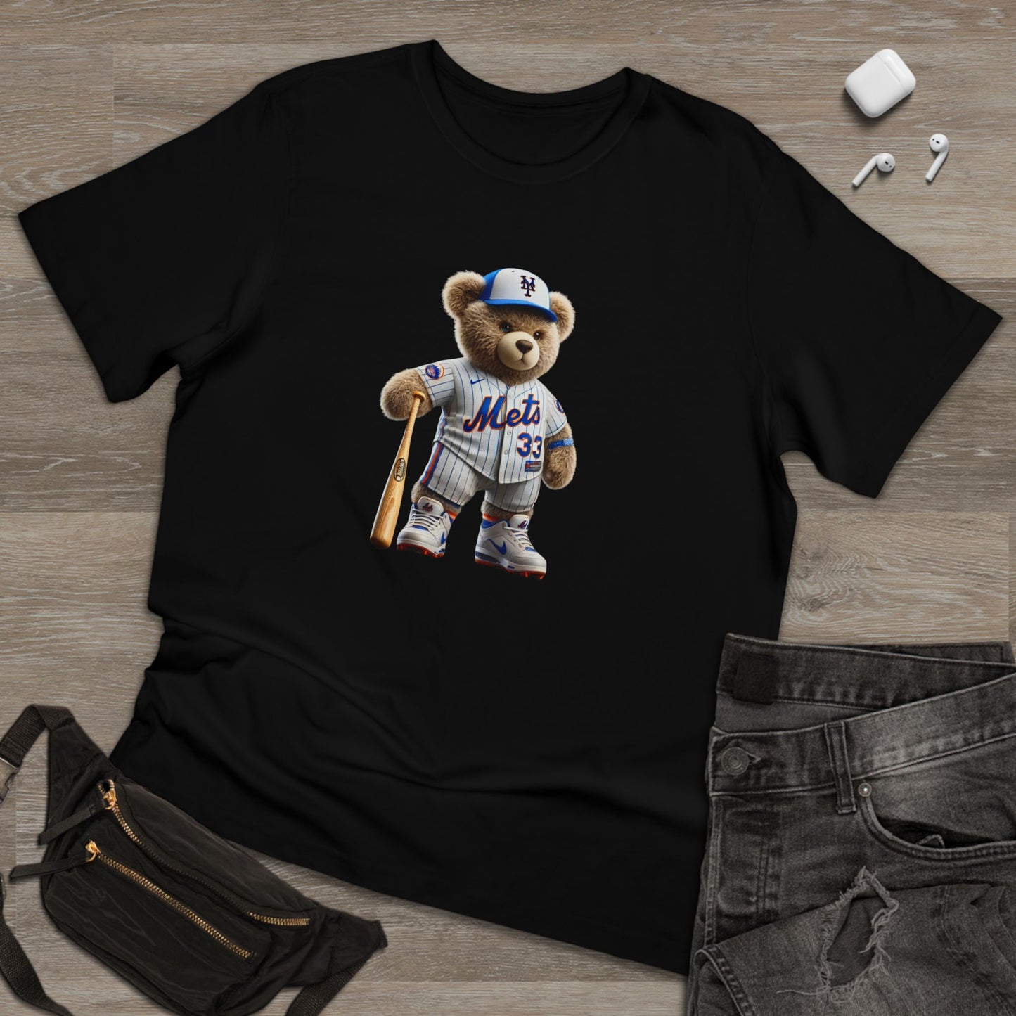 Unisex Bear Baseball T-Shirt, Cute Animal Tee, Gift for Sports Fans, Casual Wear, Soft Cotton Top