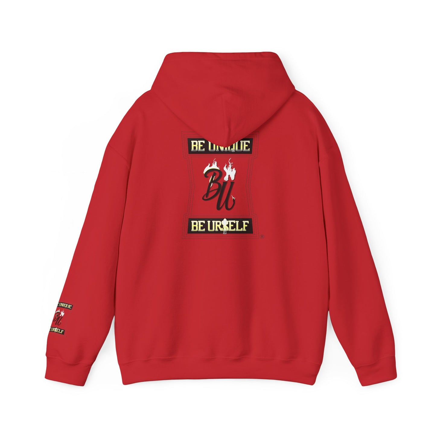 Hoodie — Cherub with Roses Design, 'Be True, Be Yourself' Inspirational Streetwear