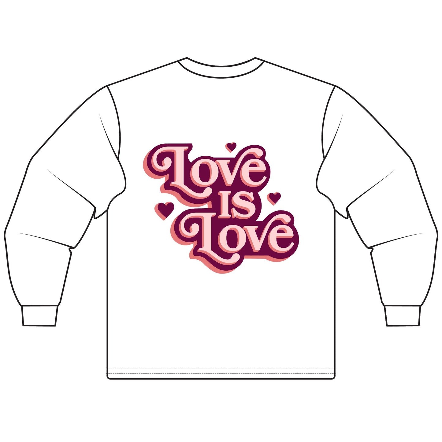 Love is Love Unisex Long Sleeve T-Shirt - Celebrate Equality, LGBTQ+ Pride Apparel, Gift for Friends, Cozy Everyday Wear