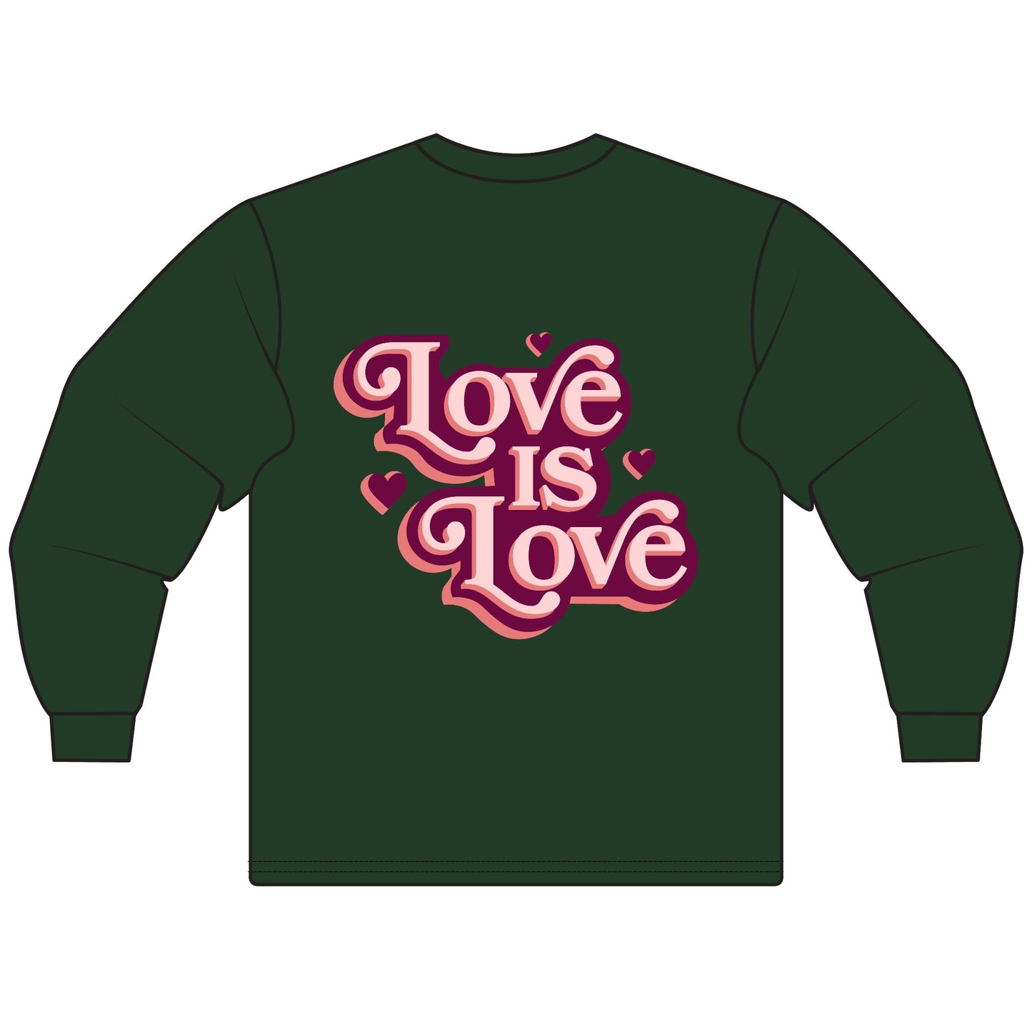 Love is Love Unisex Long Sleeve T-Shirt - Celebrate Equality, LGBTQ+ Pride Apparel, Gift for Friends, Cozy Everyday Wear