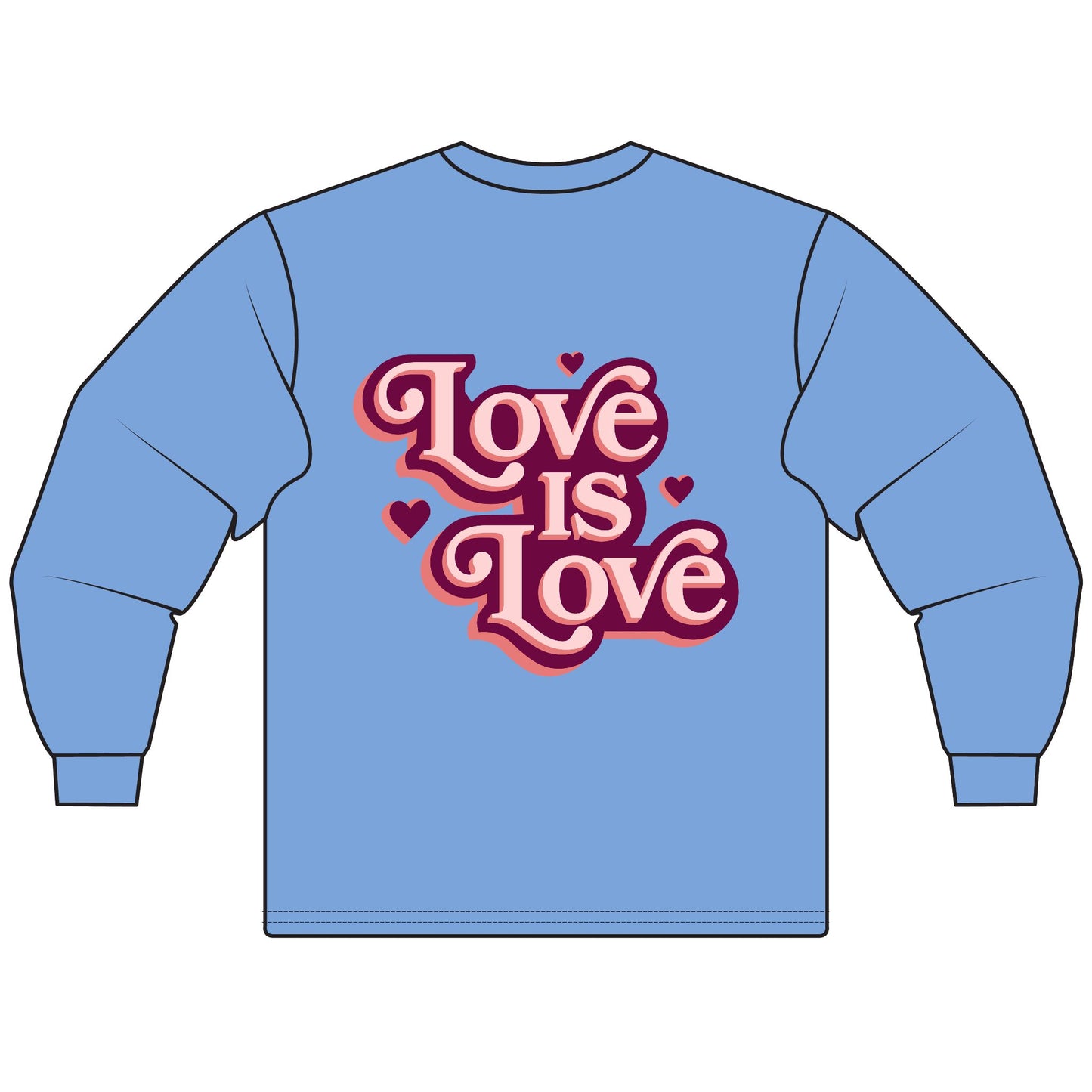 Love is Love Unisex Long Sleeve T-Shirt - Celebrate Equality, LGBTQ+ Pride Apparel, Gift for Friends, Cozy Everyday Wear