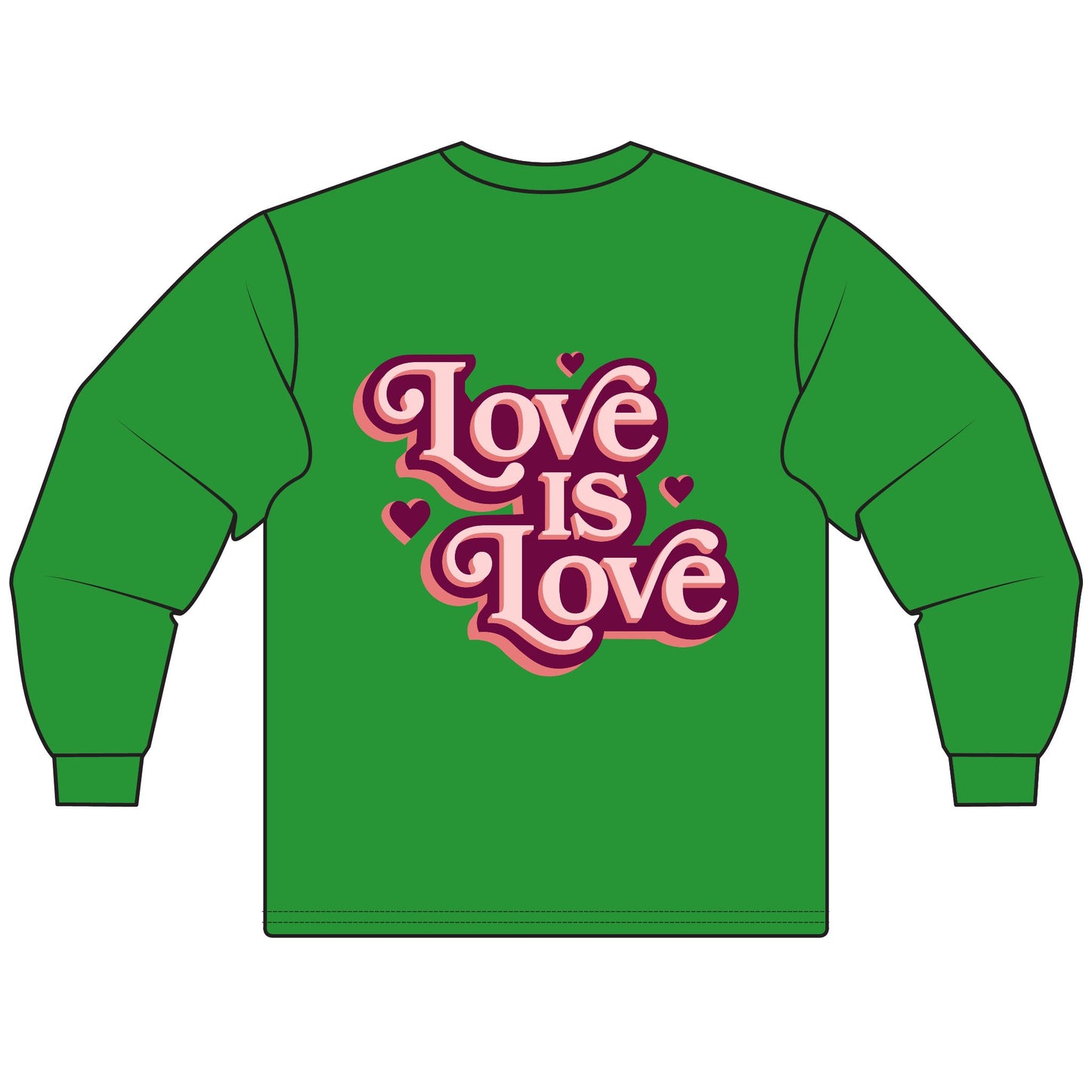 Love is Love Unisex Long Sleeve T-Shirt - Celebrate Equality, LGBTQ+ Pride Apparel, Gift for Friends, Cozy Everyday Wear