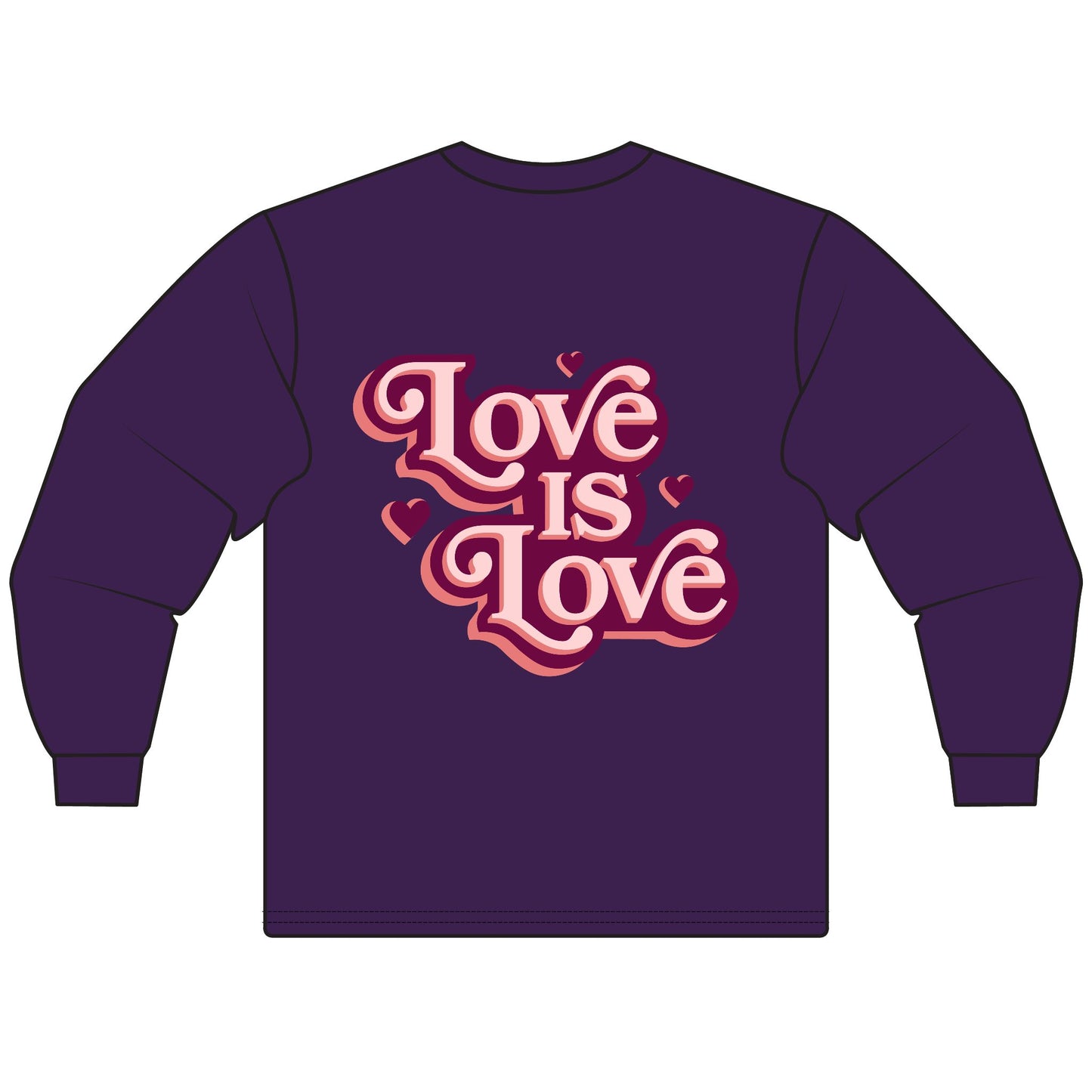 Love is Love Unisex Long Sleeve T-Shirt - Celebrate Equality, LGBTQ+ Pride Apparel, Gift for Friends, Cozy Everyday Wear