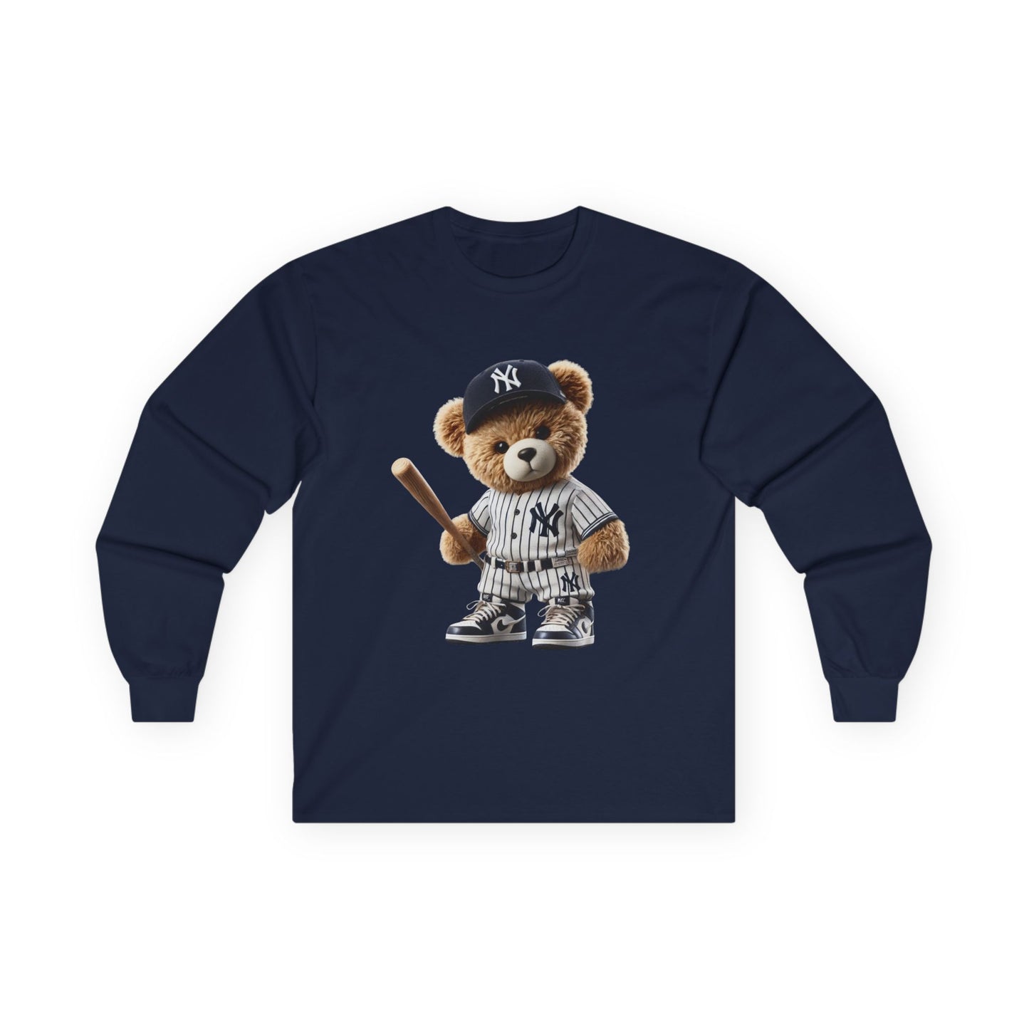 Baseball Bear Long Sleeve Tee - Cute Baseball Shirt, Perfect for Sports Fans, Gift for Kids and Adults, Spring and Summer Style, [...]