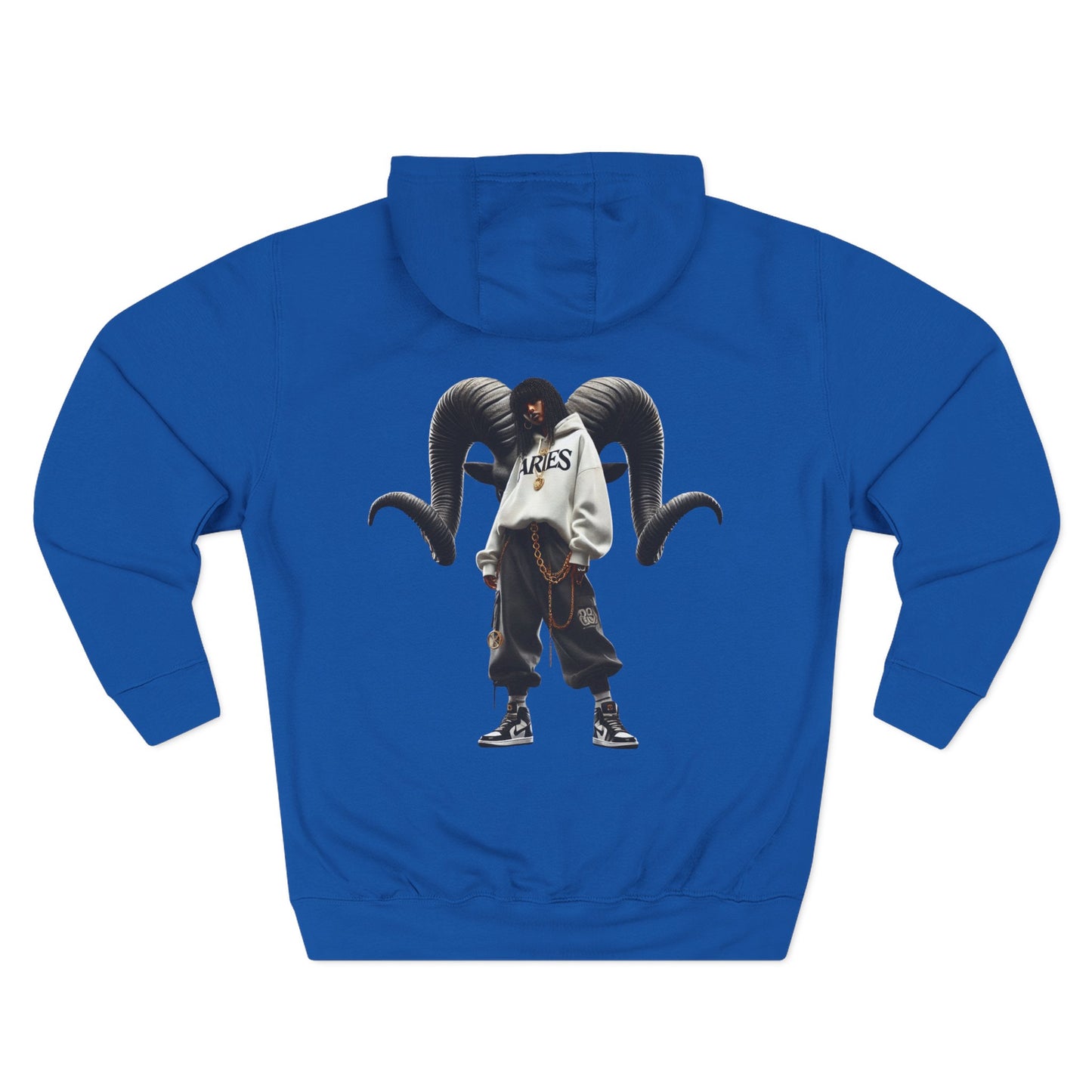 Three-Panel Fleece Hoodie