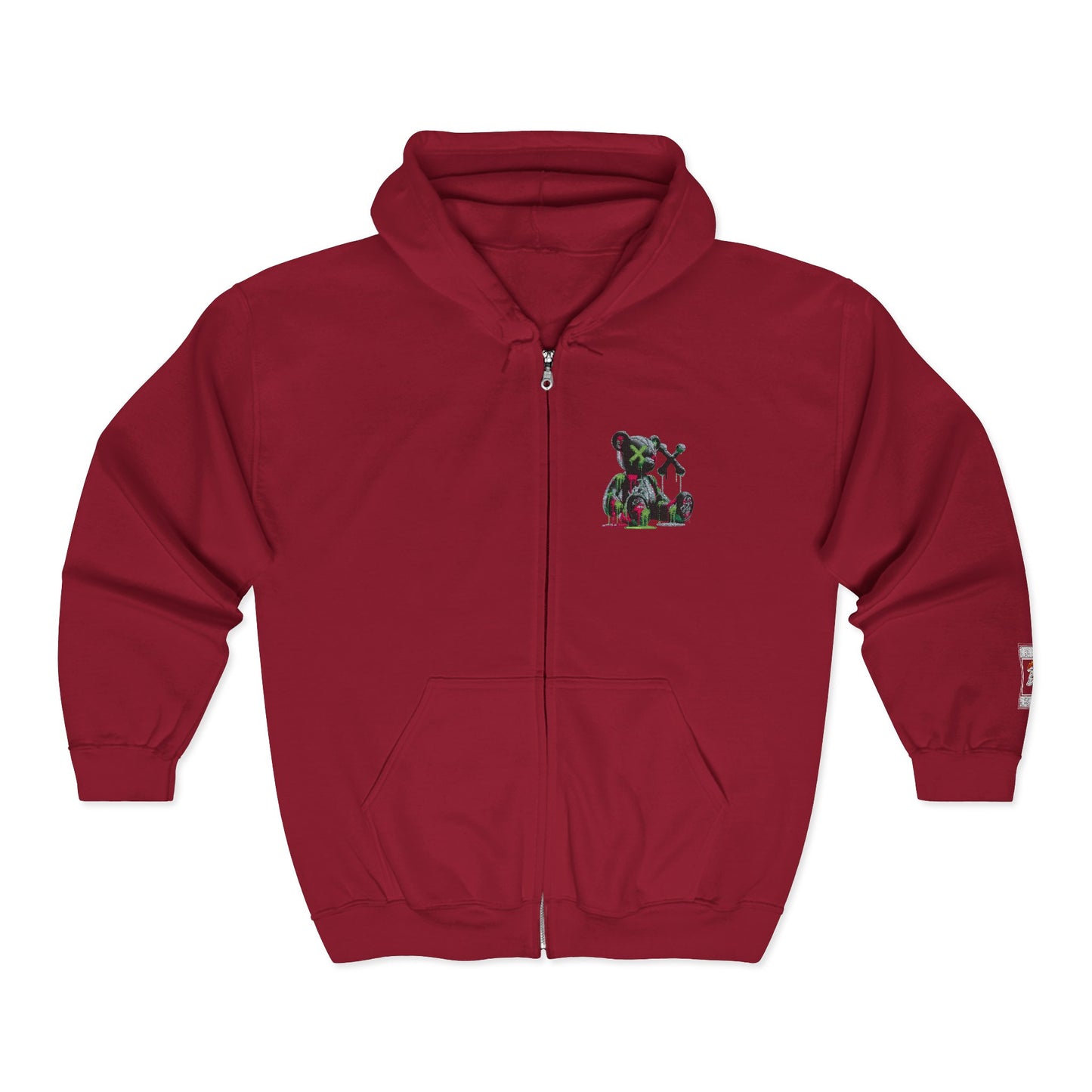 Cool Bear Graphic Unisex Zip Hoodie, Cozy Hoodie for Teens, Casual Wear, Street Style, Perfect Gift for Friends
