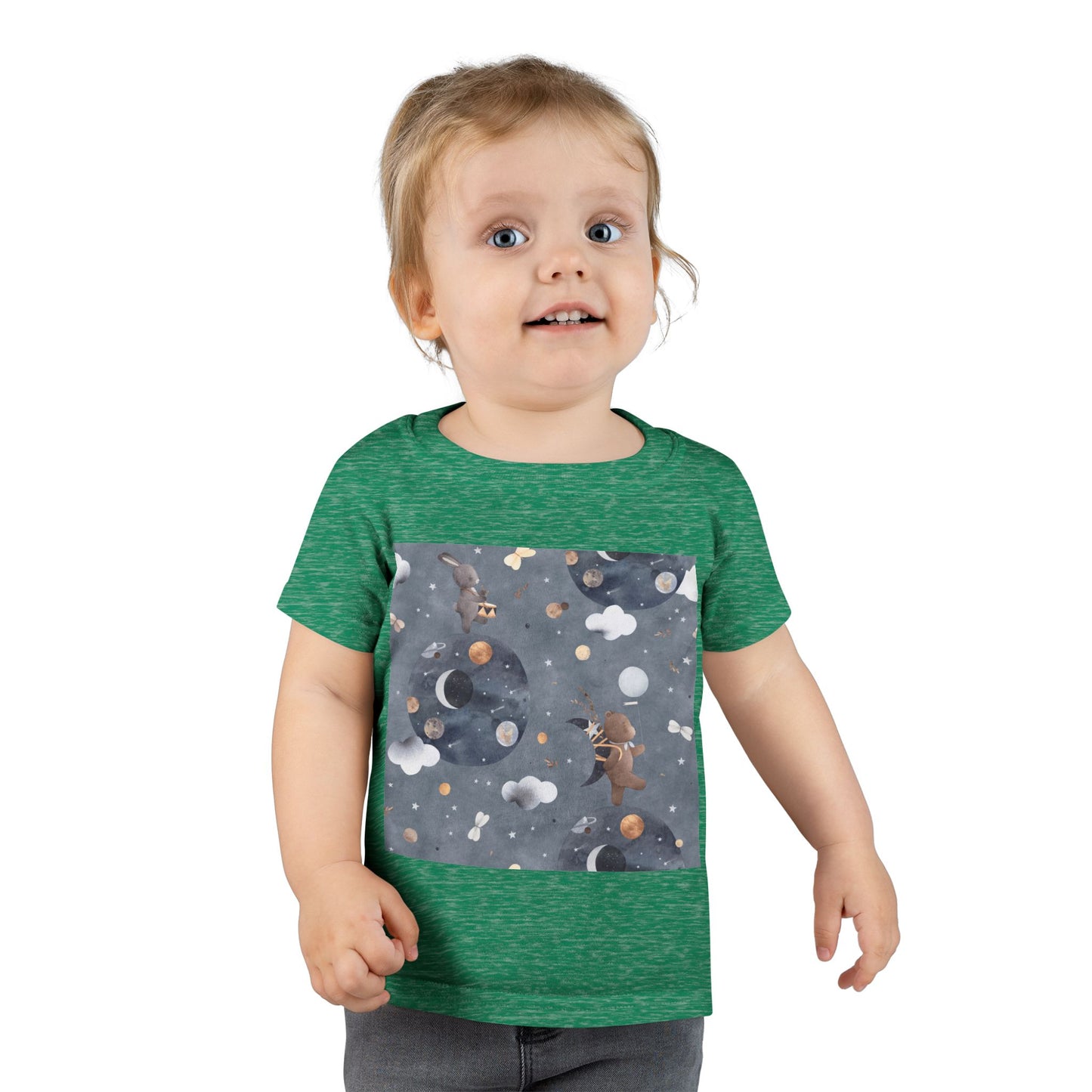 Toddler T-Shirt with Space Design | Perfect for Kids, Unique Gifts, Birthday Outfits, Playtime, Casual Wear