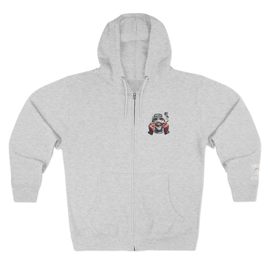 Urban Art Zip Hoodie - Smile Design for Trendsetters
