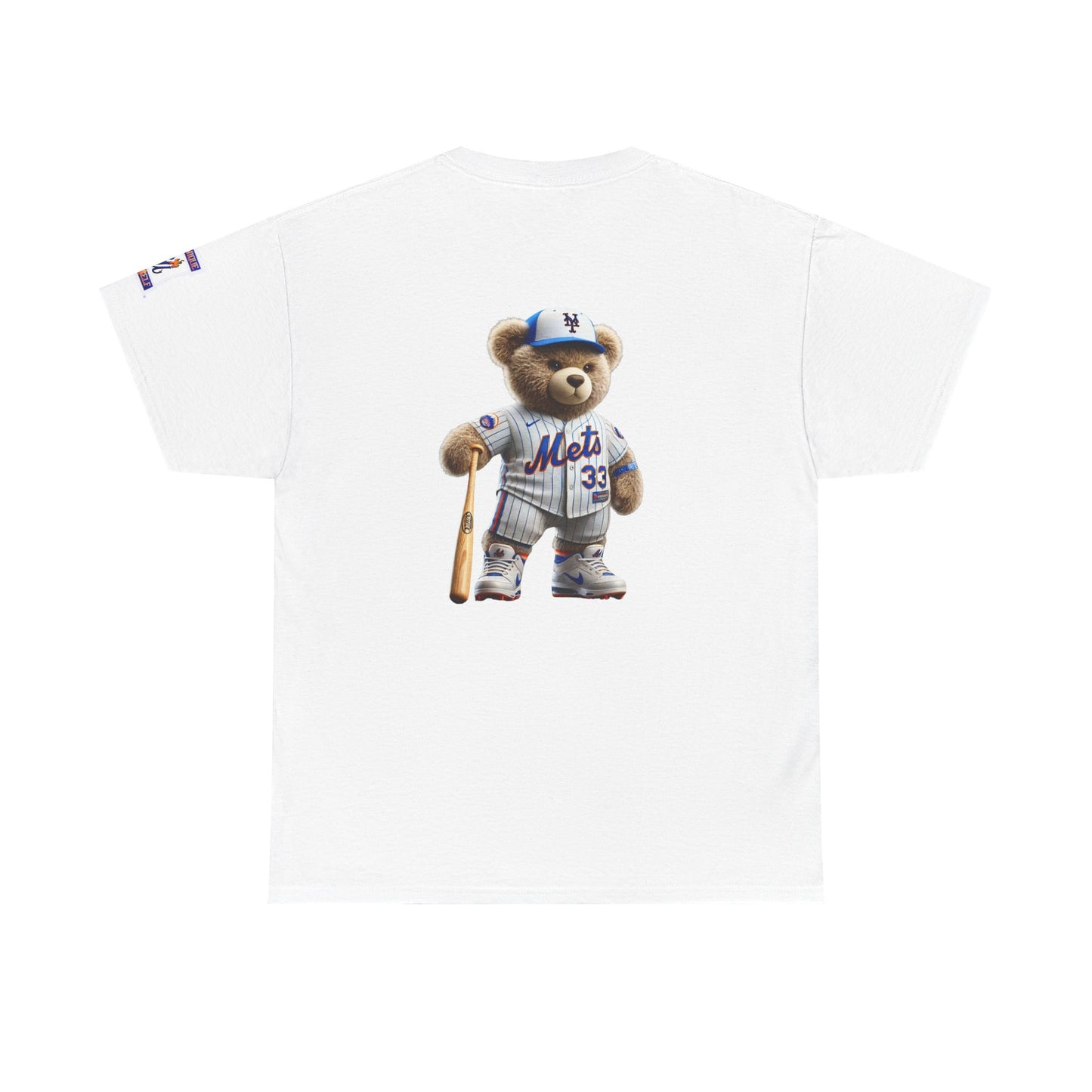 T-Shirt — Teddy Bear Baseball Tee (Mets Inspired)