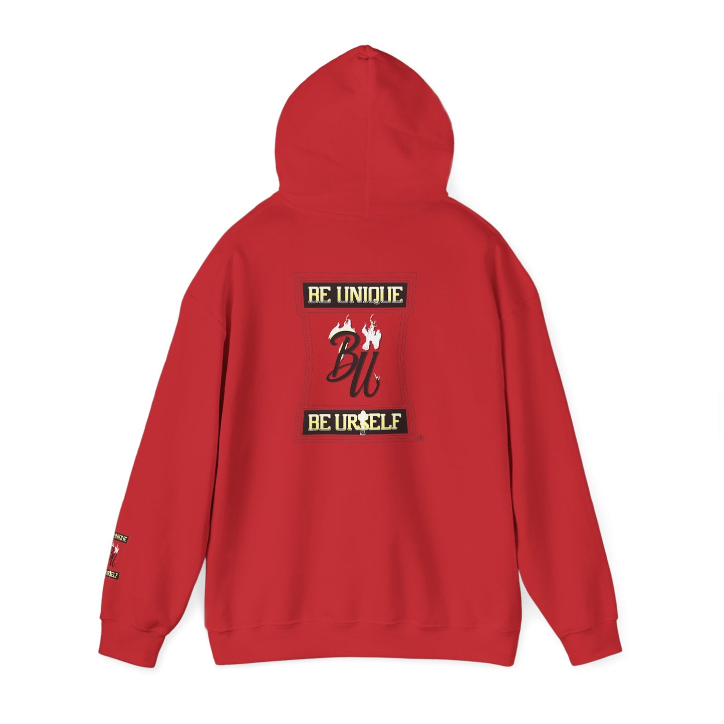 Hoodie — Cherub with Roses Design, 'Be True, Be Yourself' Inspirational Streetwear