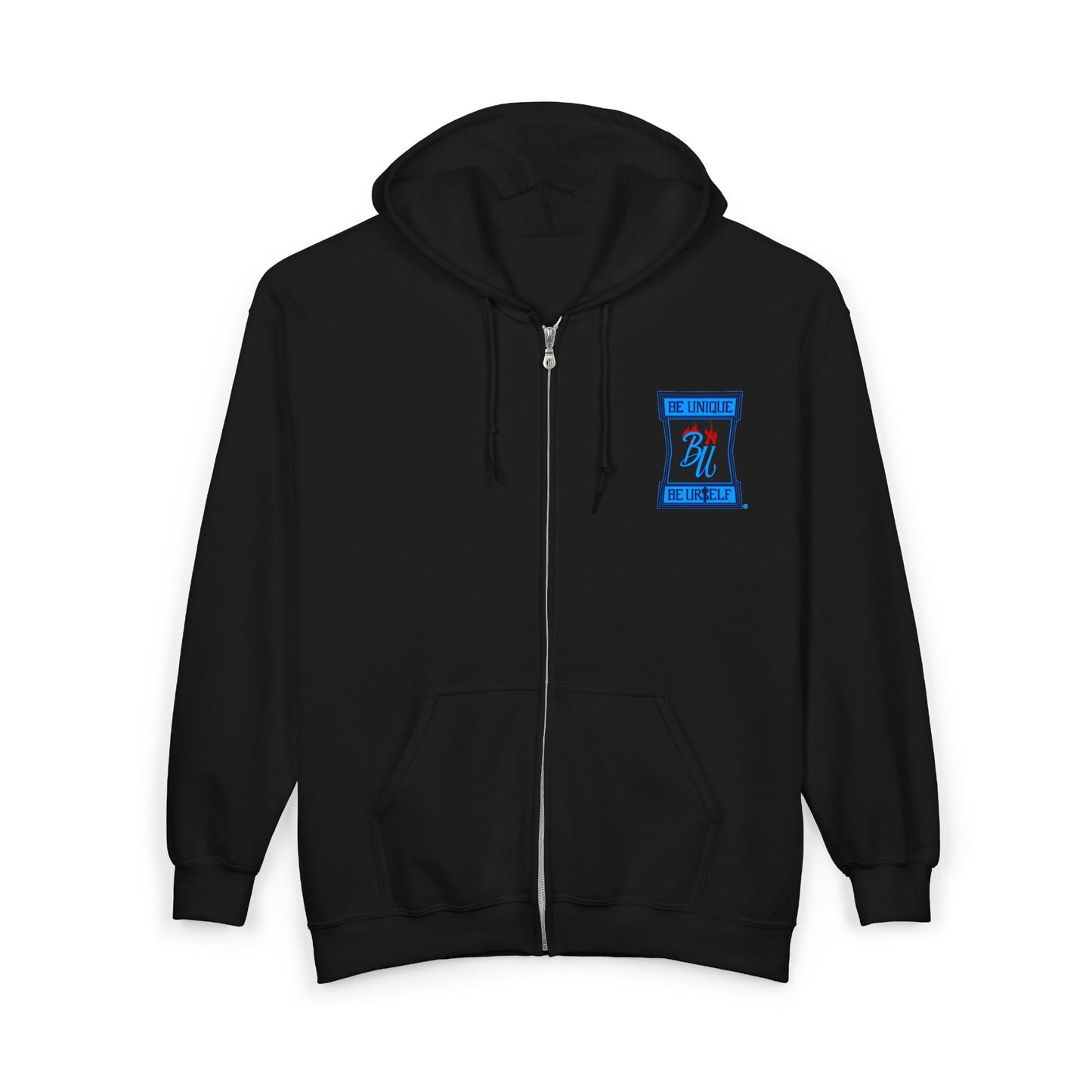 Skull Hooded Zip-Up Sweatshirt — Red Hood Grim Reaper Jacket