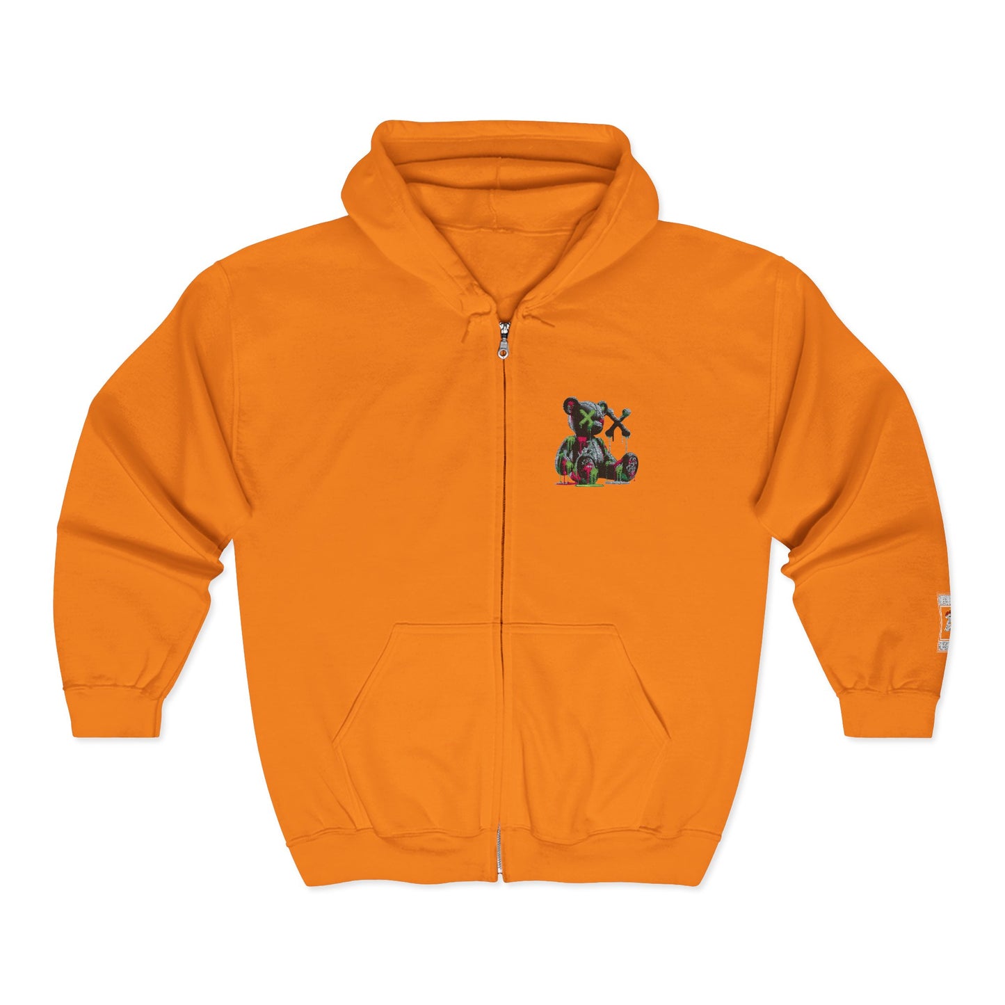 Cool Bear Graphic Unisex Zip Hoodie, Cozy Hoodie for Teens, Casual Wear, Street Style, Perfect Gift for Friends